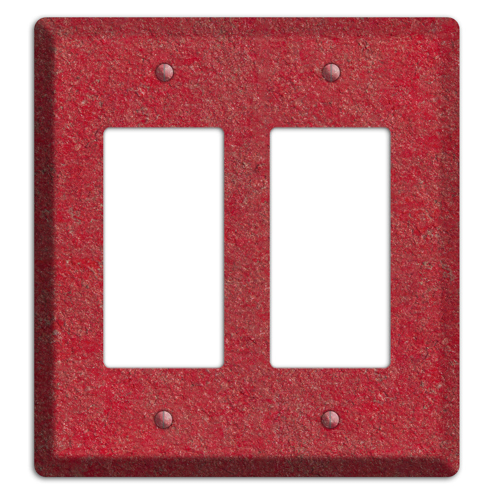 Stucco Red 2 Rocker Wallplate