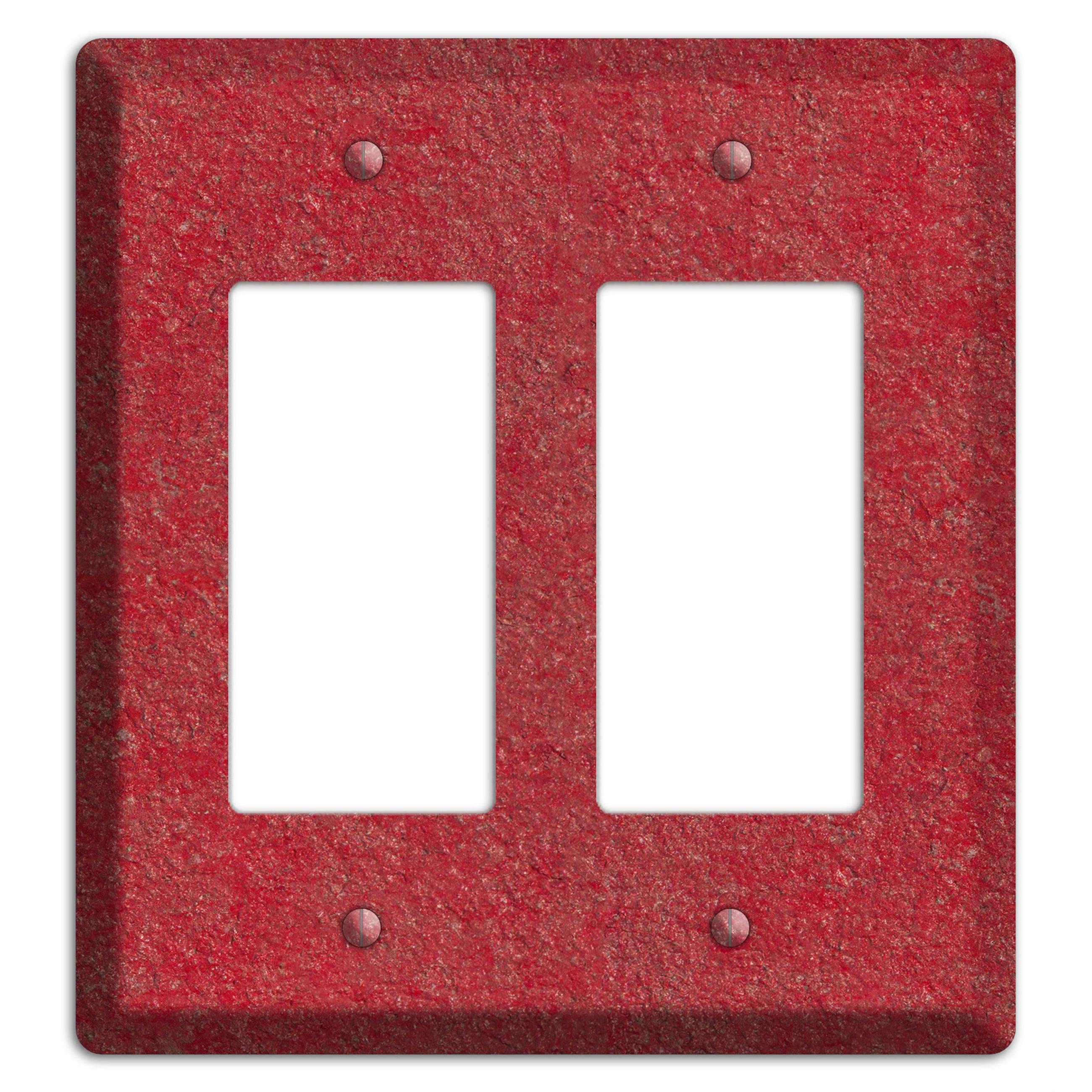 Stucco Red 2 Rocker Wallplate