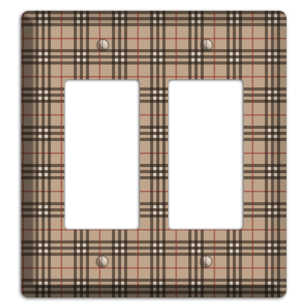 London Plaid 2 Rocker Wallplate