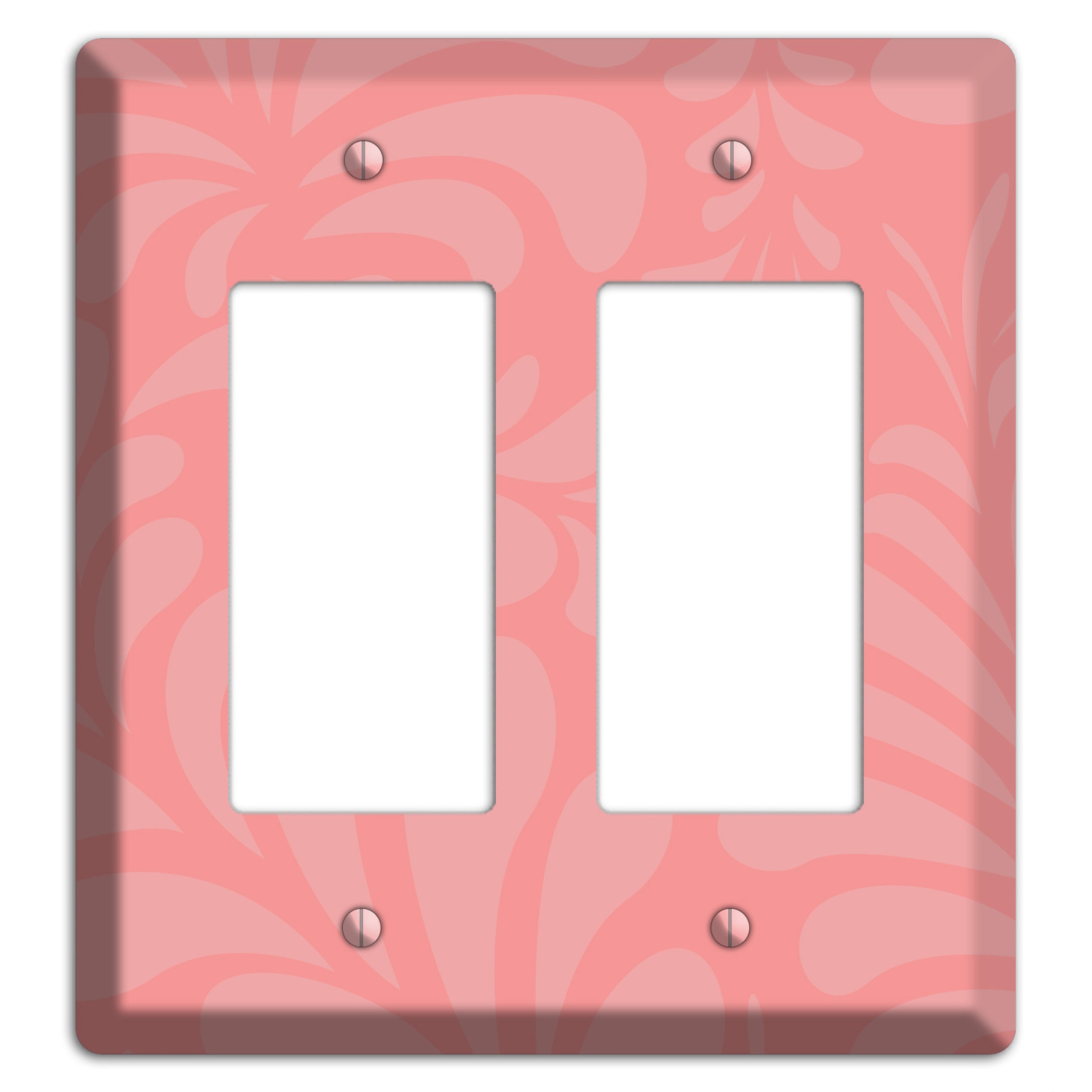 Pink Herati 2 Rocker Wallplate