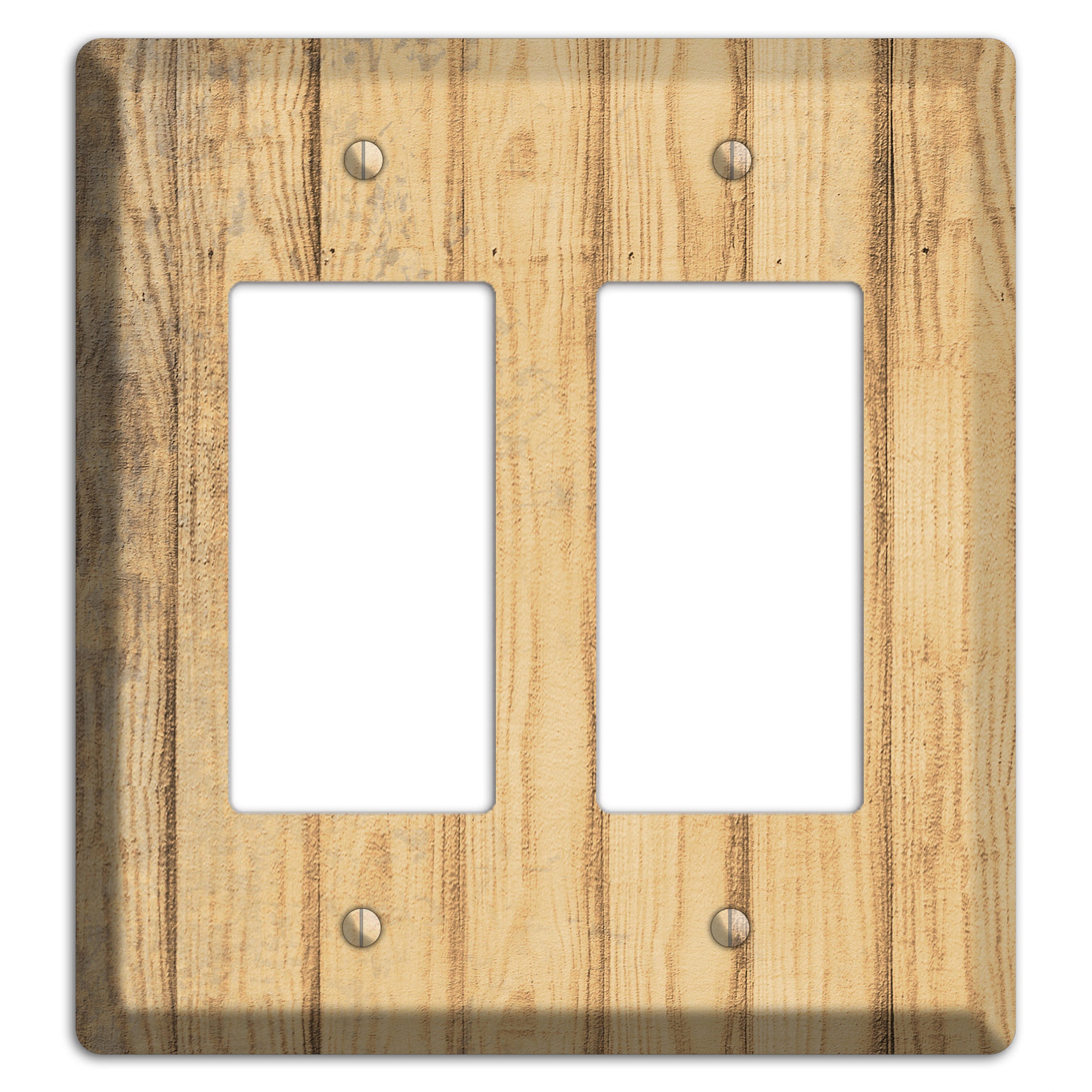Twine Weathered Wood 2 Rocker Wallplate