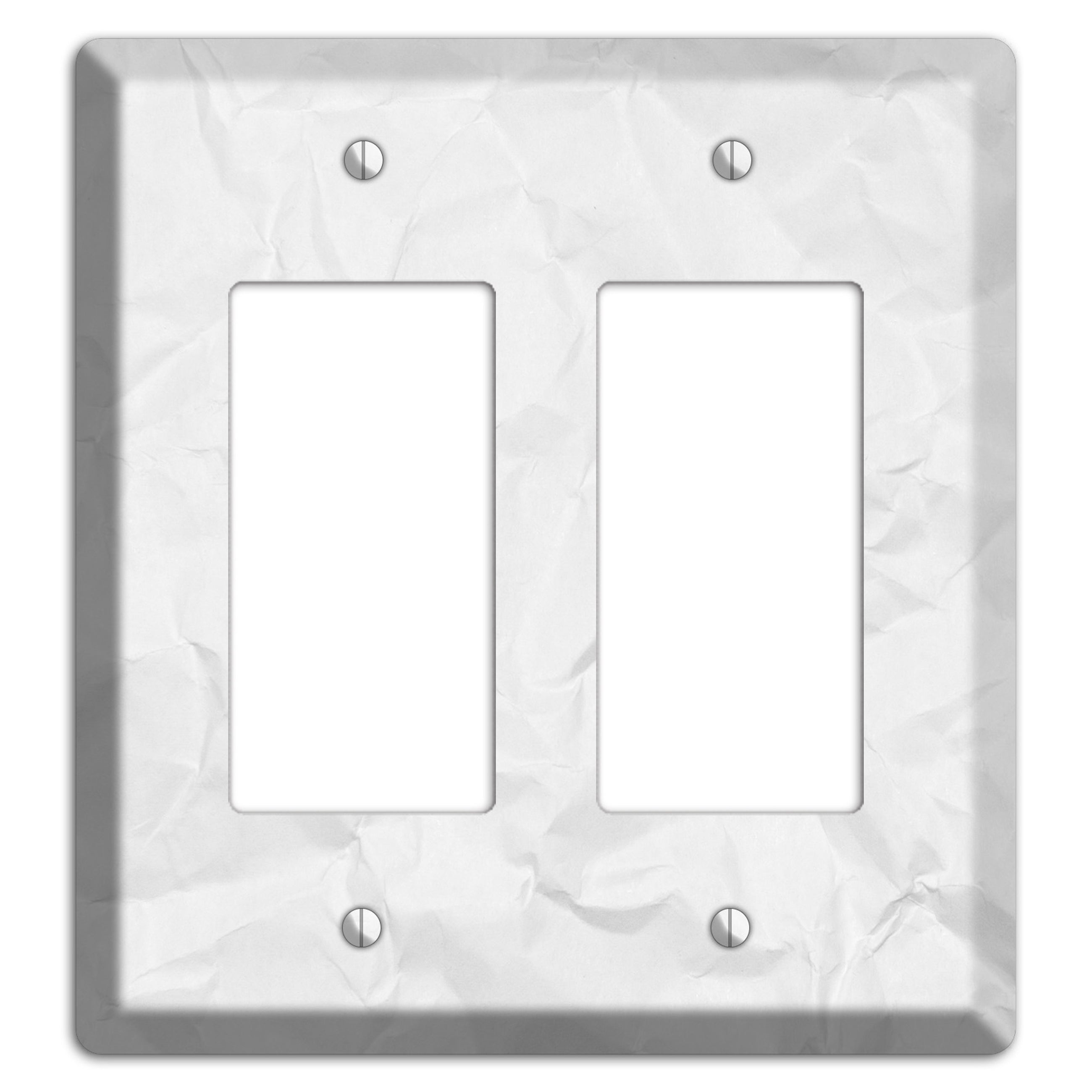 Gallery Crinkled Paper 2 Rocker Wallplate