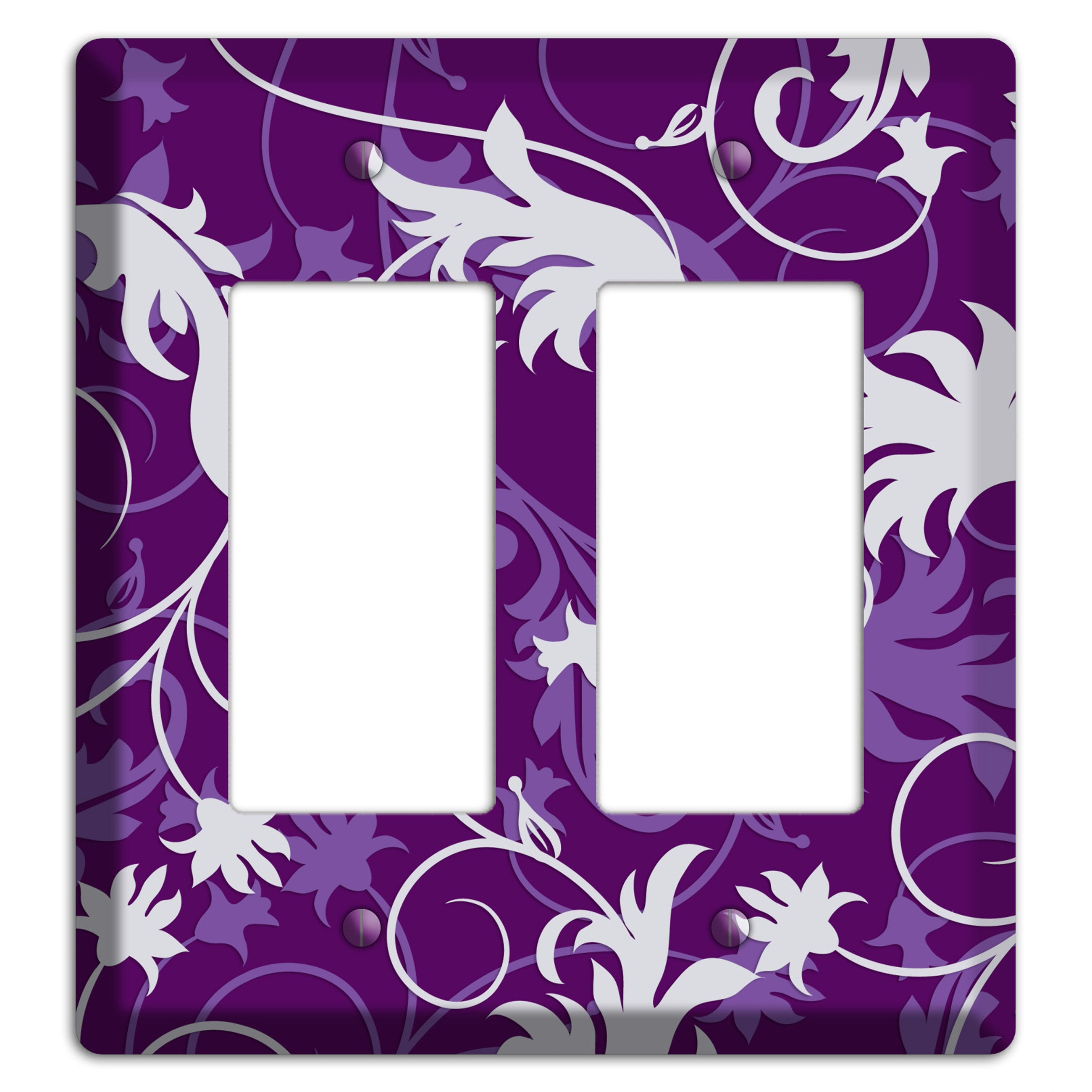 Purple Victorian 2 Rocker Wallplate