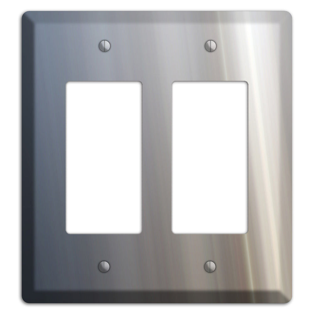 White with Blue Retro Burst 2 Rocker Wallplate