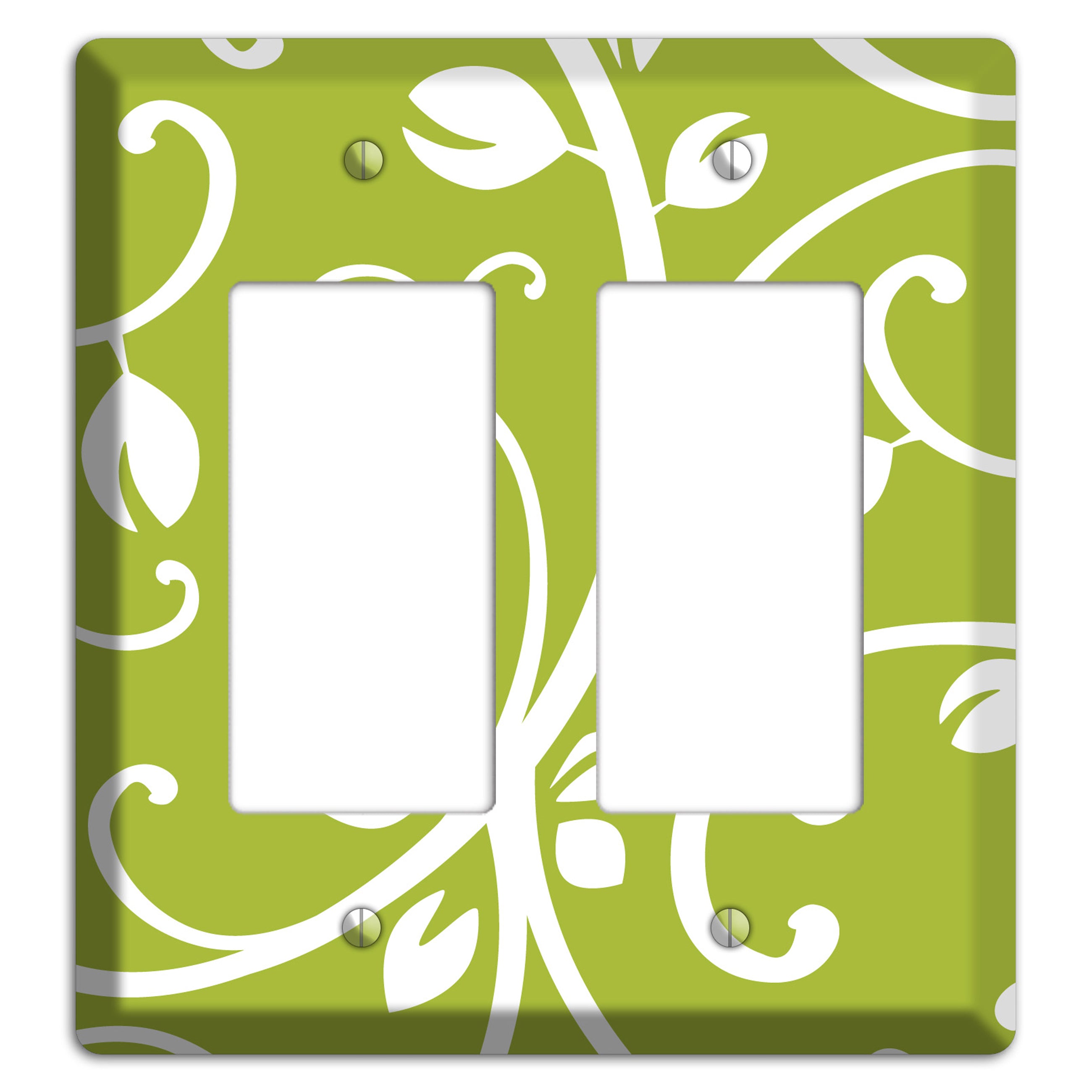 Green Bud Sprig 2 Rocker Wallplate