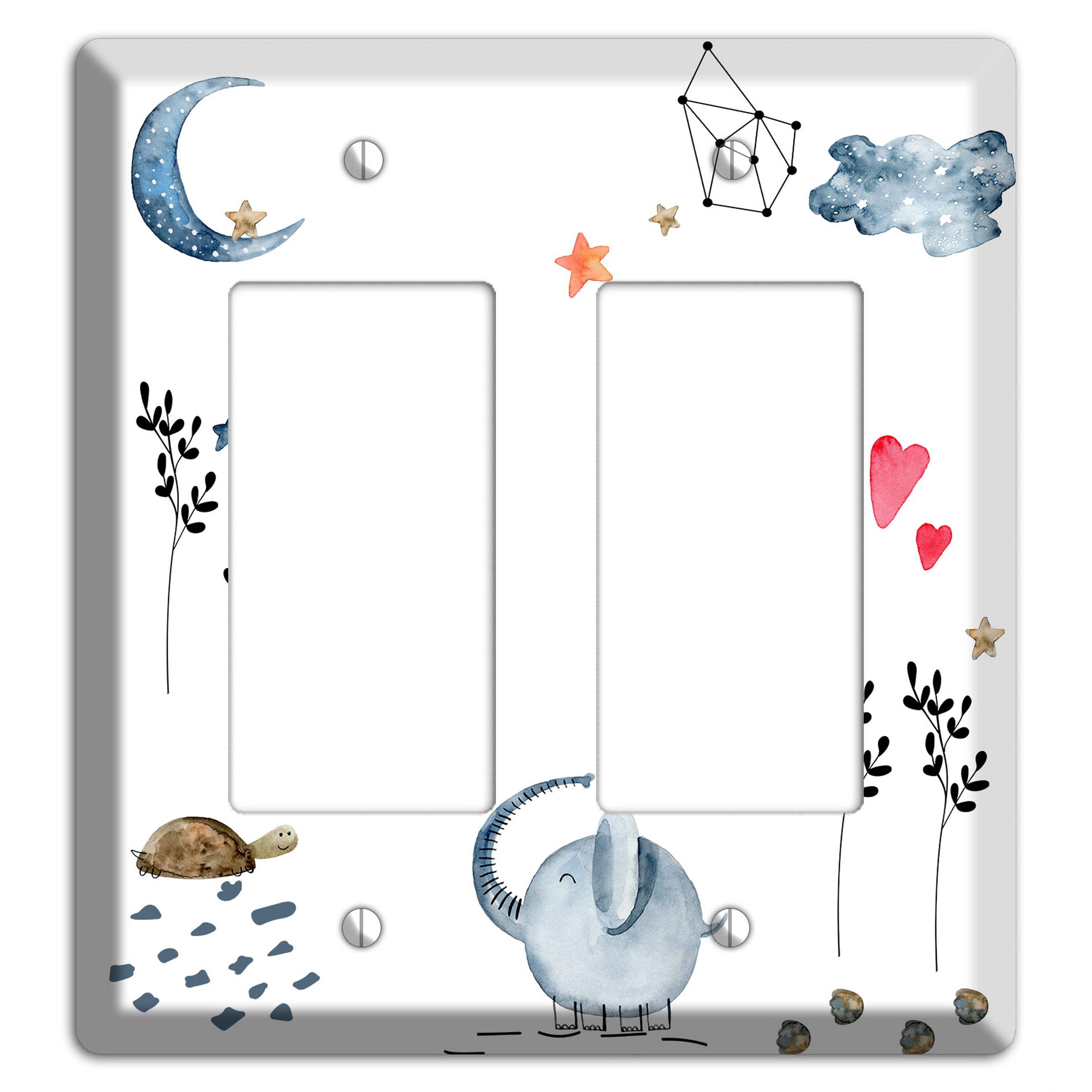 Elephant 2 Rocker Wallplate