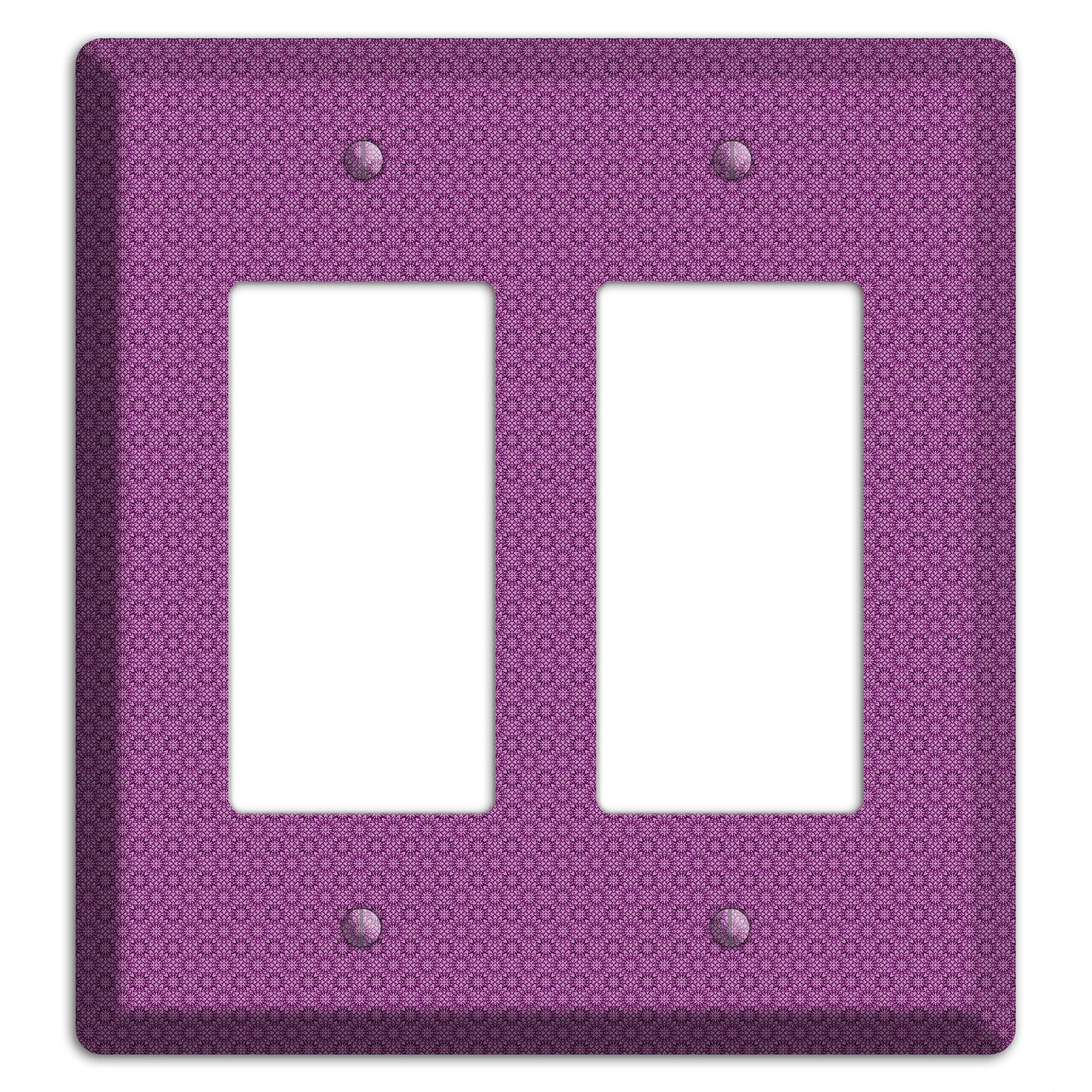 Multi Purple Foulard 2 Rocker Wallplate