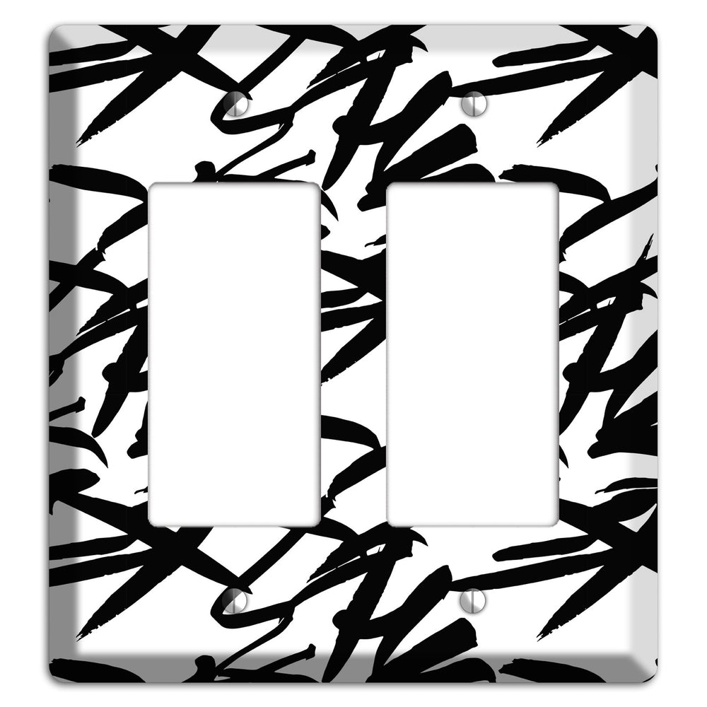Ink Brushstrokes 2 2 Rocker Wallplate