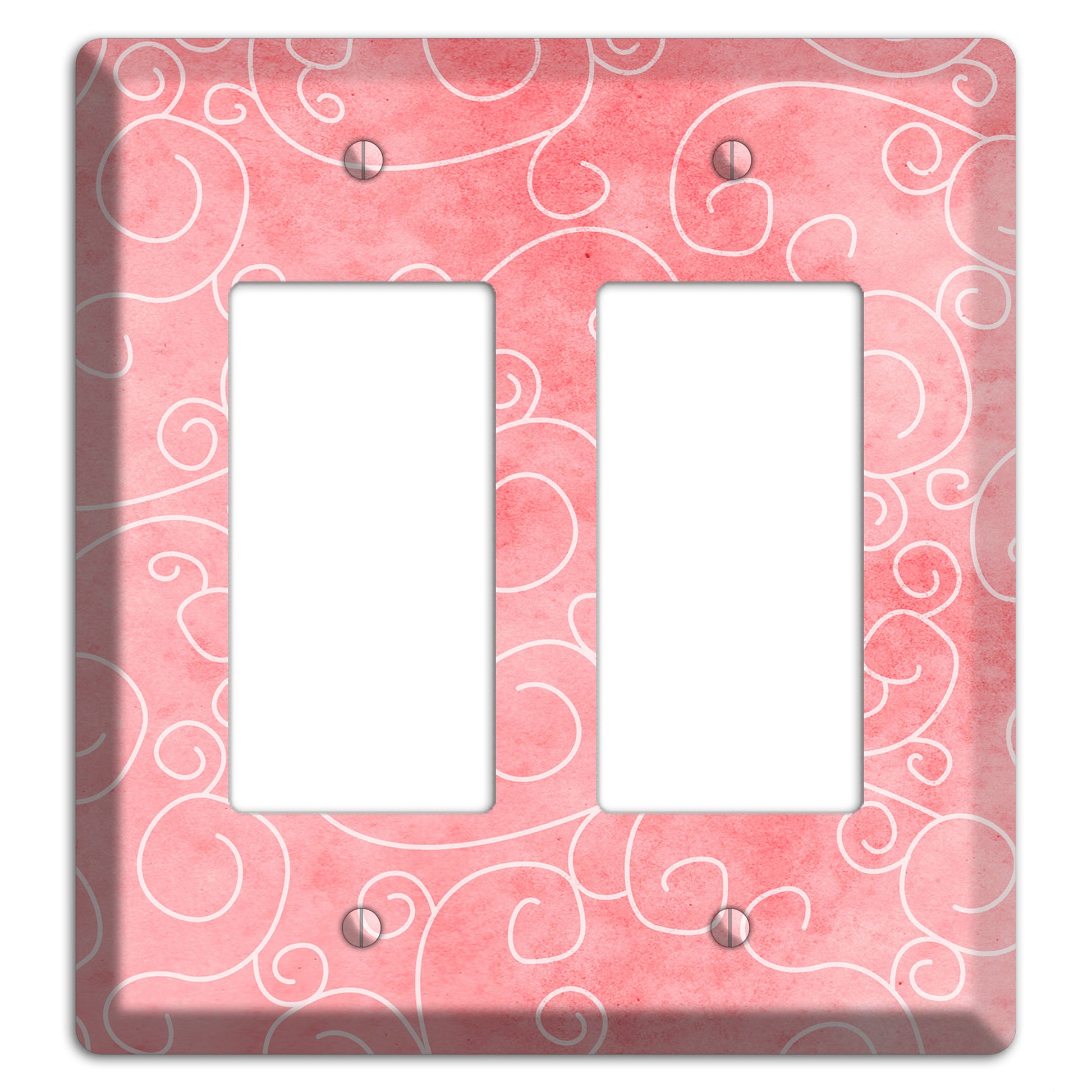Azalea Soft Coral 2 Rocker Wallplate
