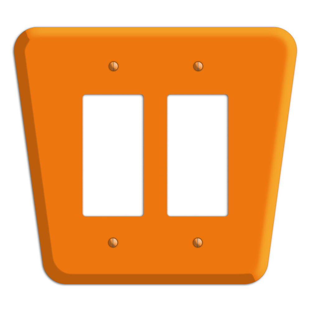 Pumpkin Mid-Century 2 Rocker Wallplate