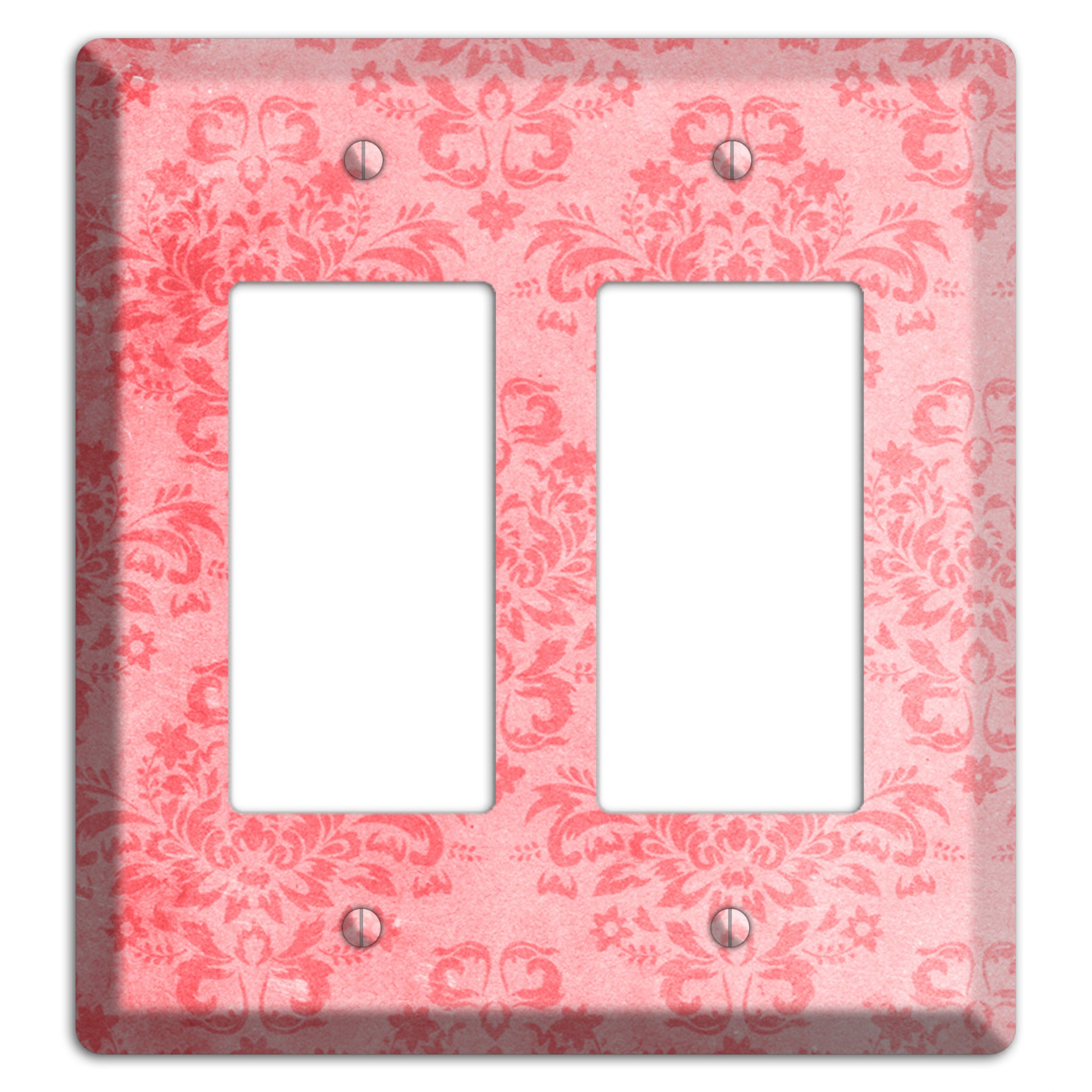 Rose Bud Soft Coral 2 Rocker Wallplate