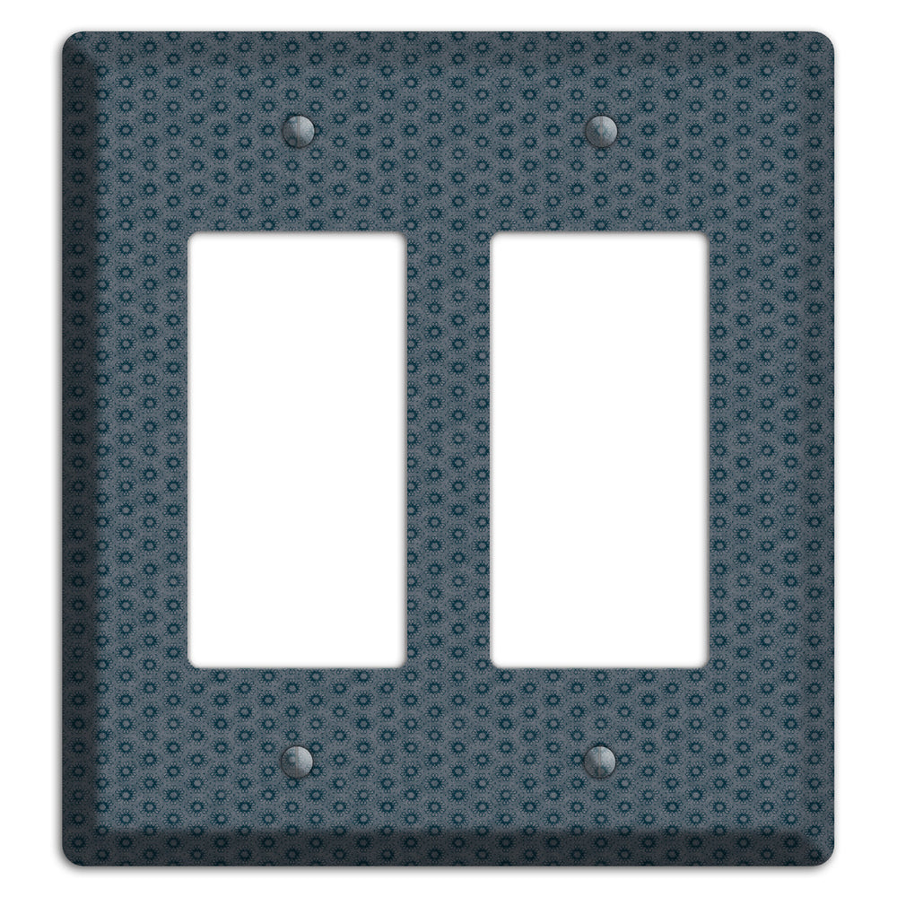 Blue Grey Foulard 2 Rocker Wallplate
