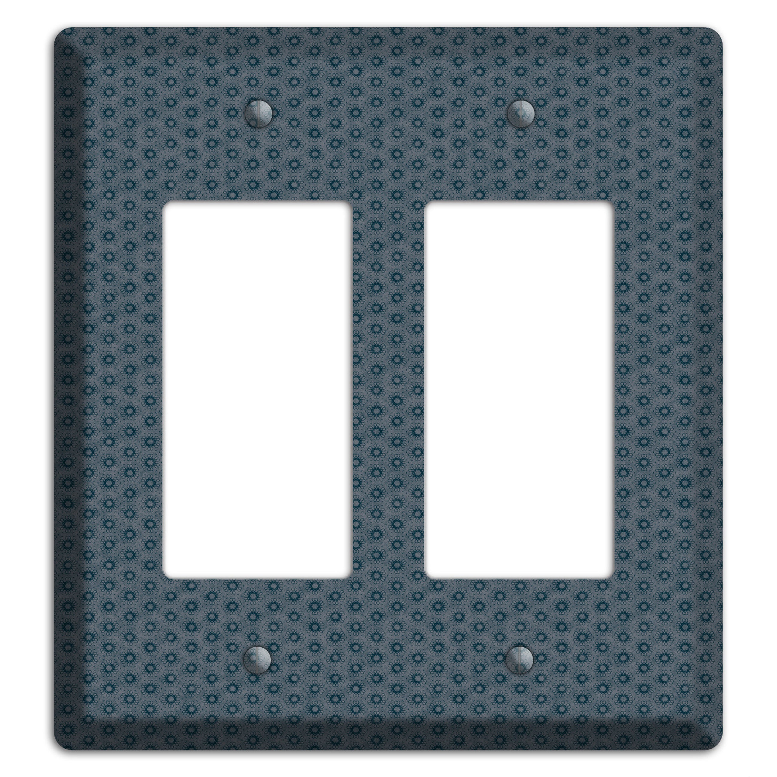 Blue Grey Foulard 2 Rocker Wallplate