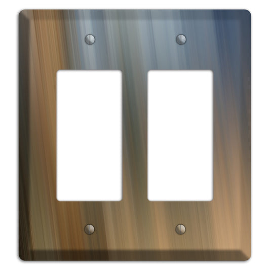 Brown and Blue-grey Ray of Light 2 Rocker Wallplate