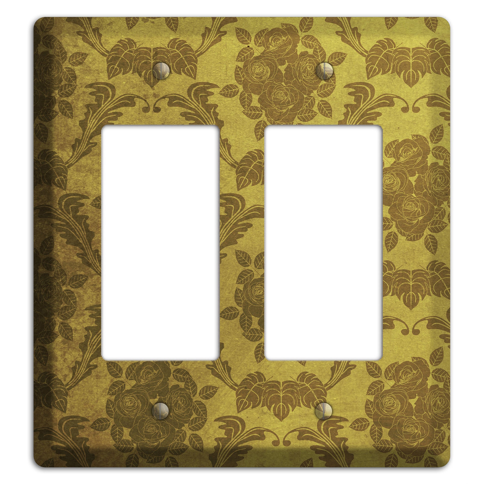 Pesto Vintage Rose Damask 2 Rocker Wallplate