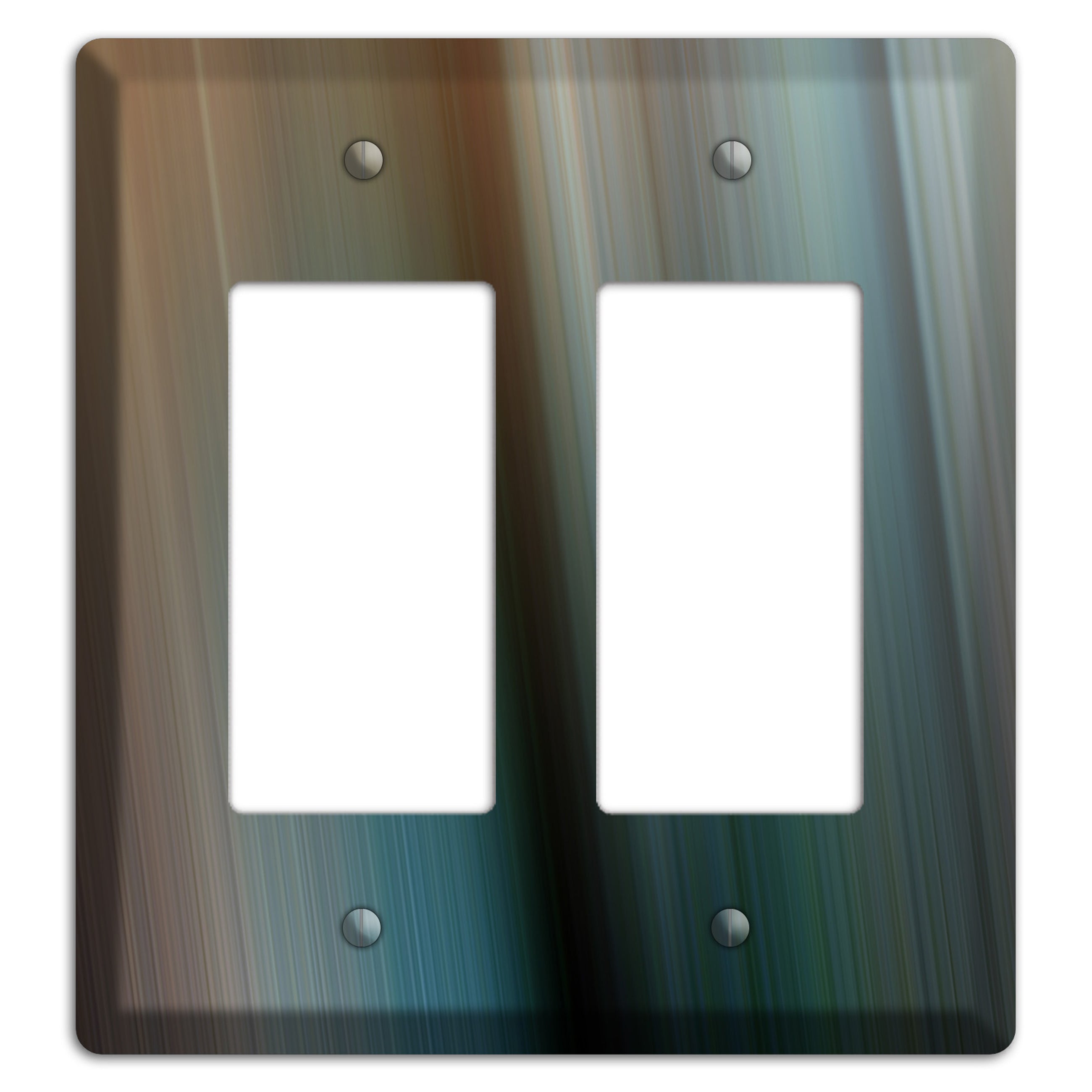 Brown and Blue Ray of Light 2 Rocker Wallplate