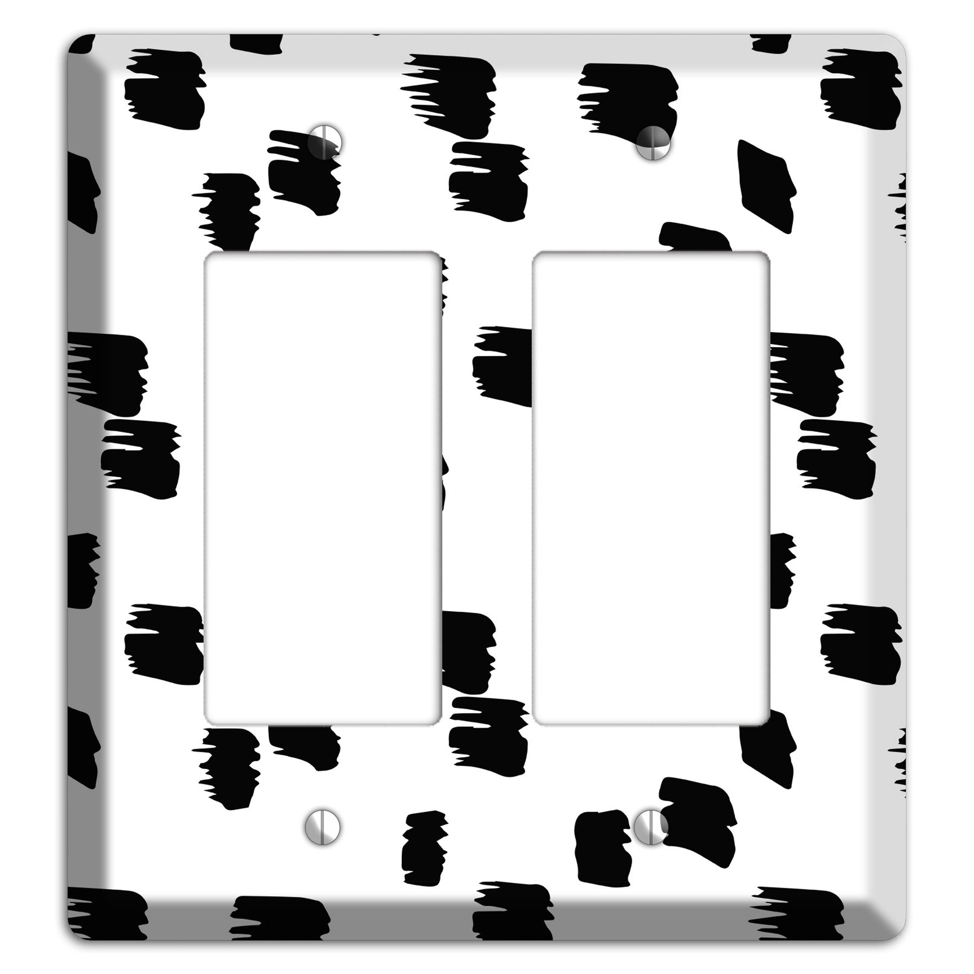 Ink Brushstrokes 6 2 Rocker Wallplate