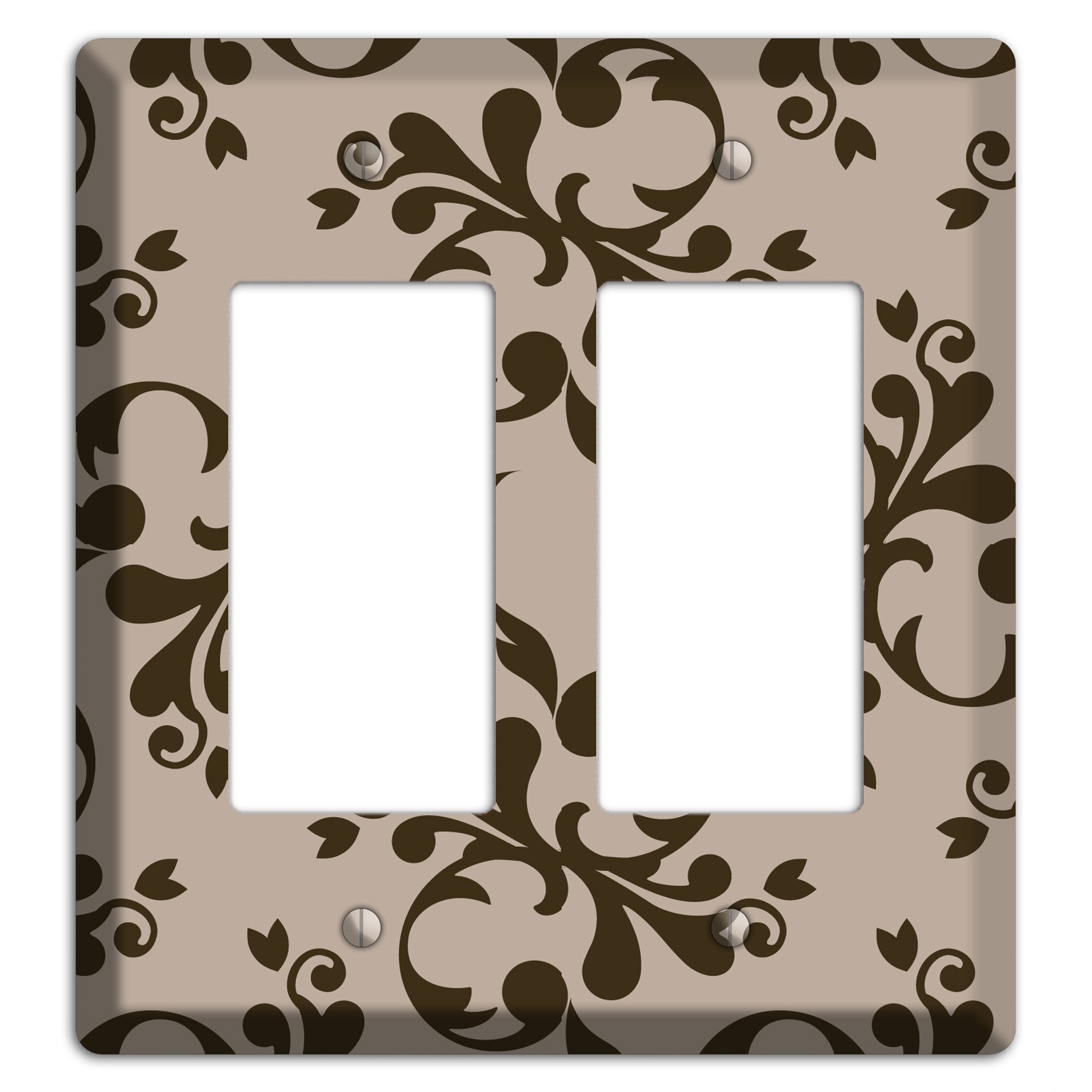 Beige Victorian Toile 2 Rocker Wallplate