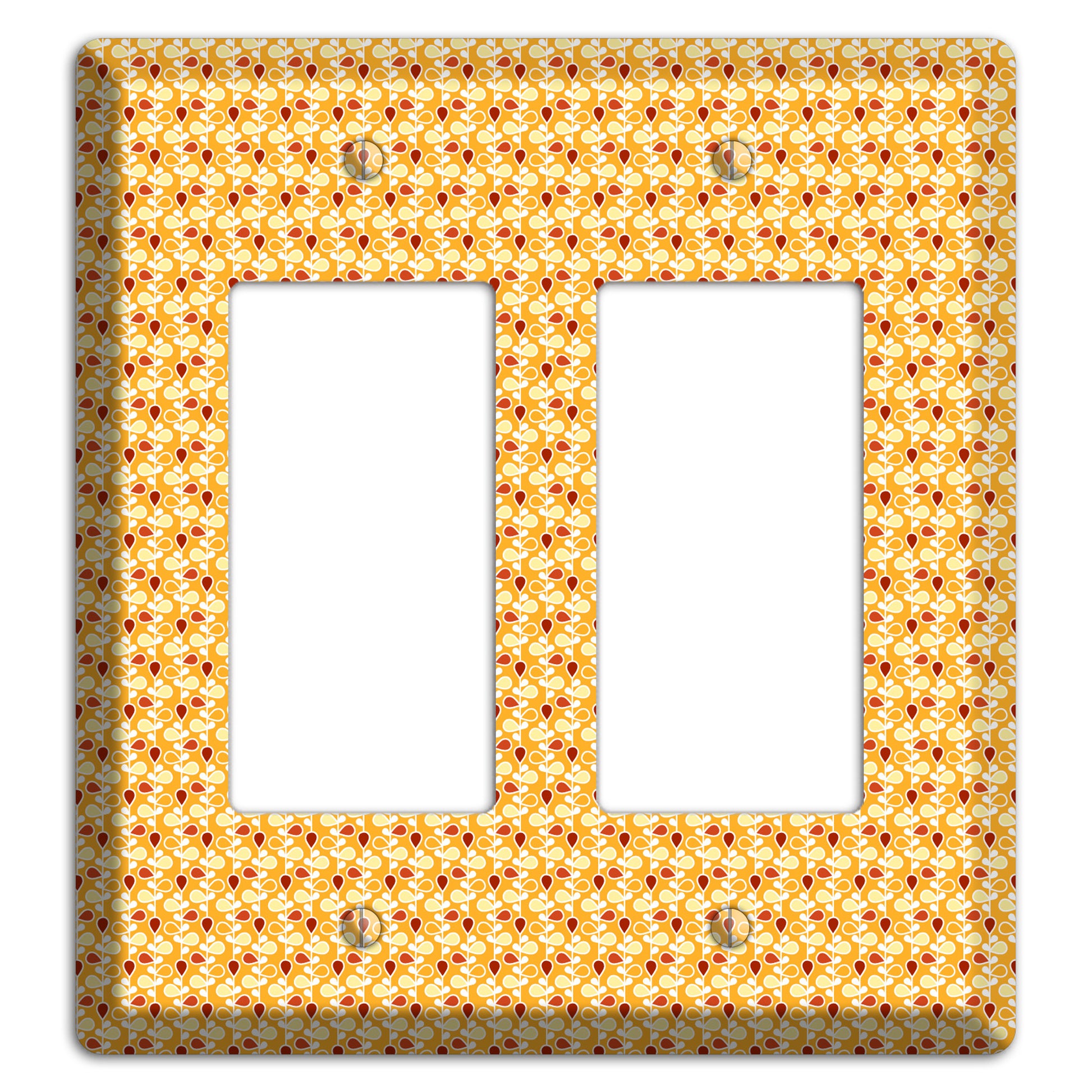 Tiny Yellow Teardrop Vine 2 Rocker Wallplate