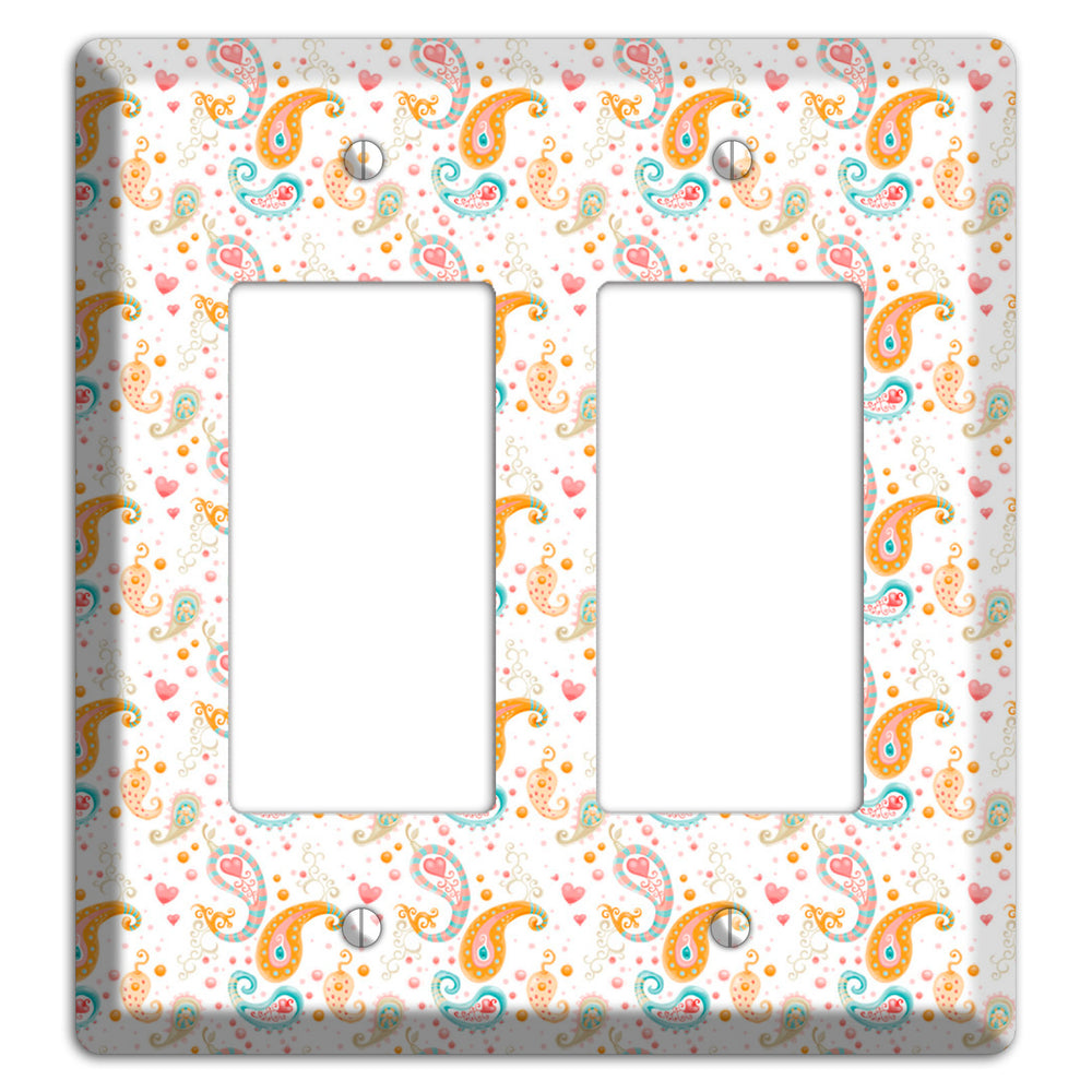 Small Paisley 2 Rocker Wallplate