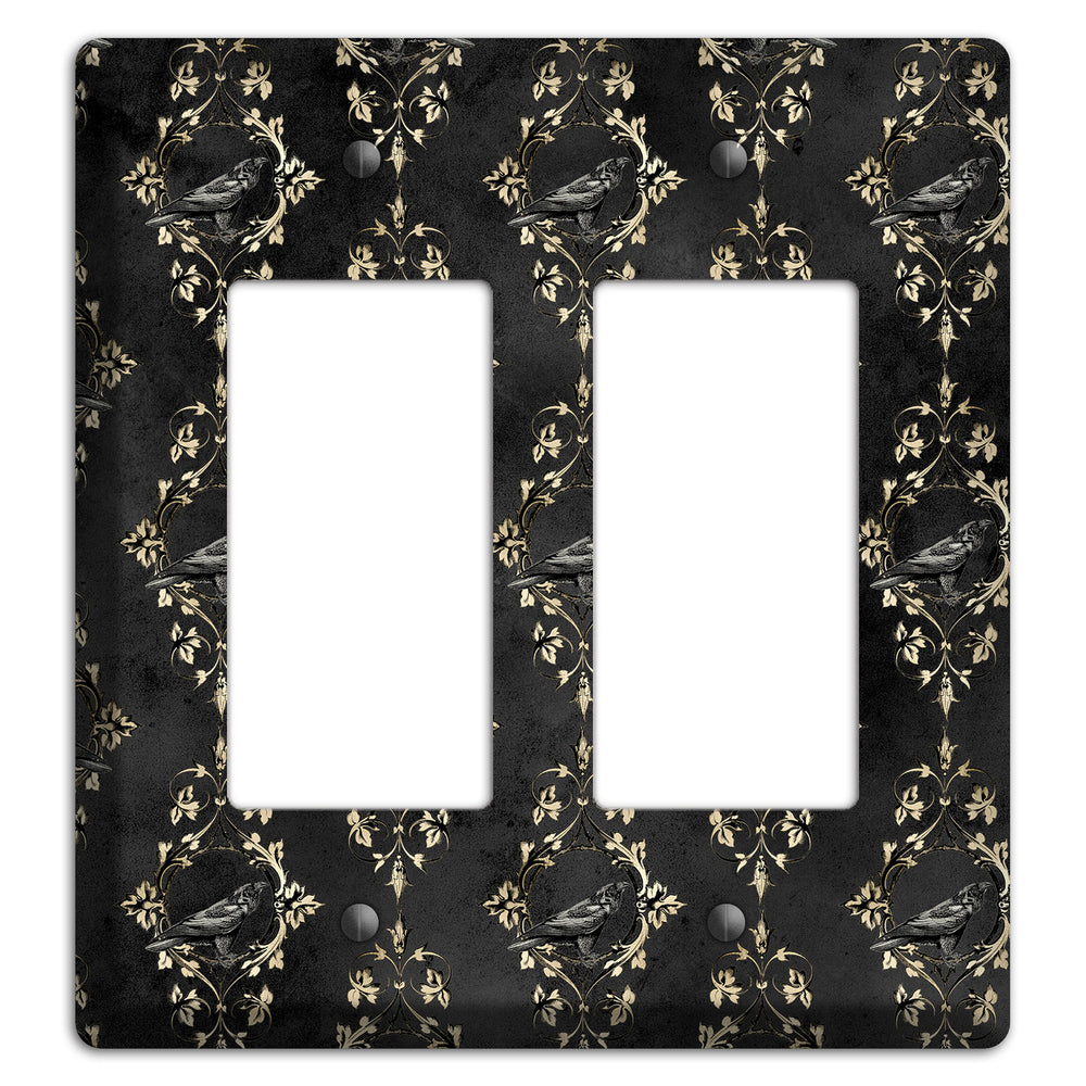 Edgar Allen Poe Raven 2 Rocker Wallplate