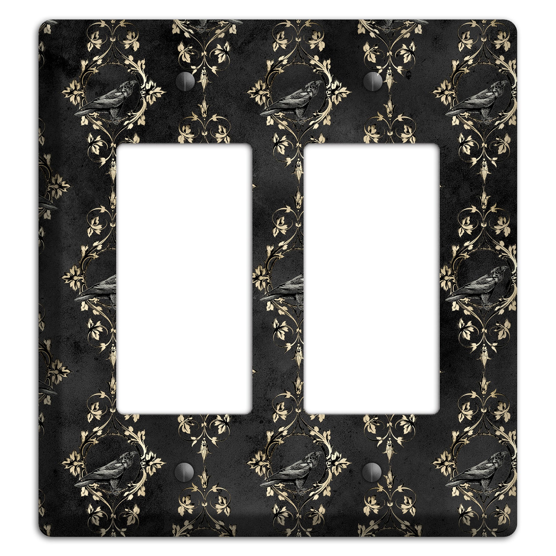 Edgar Allen Poe Raven 2 Rocker Wallplate