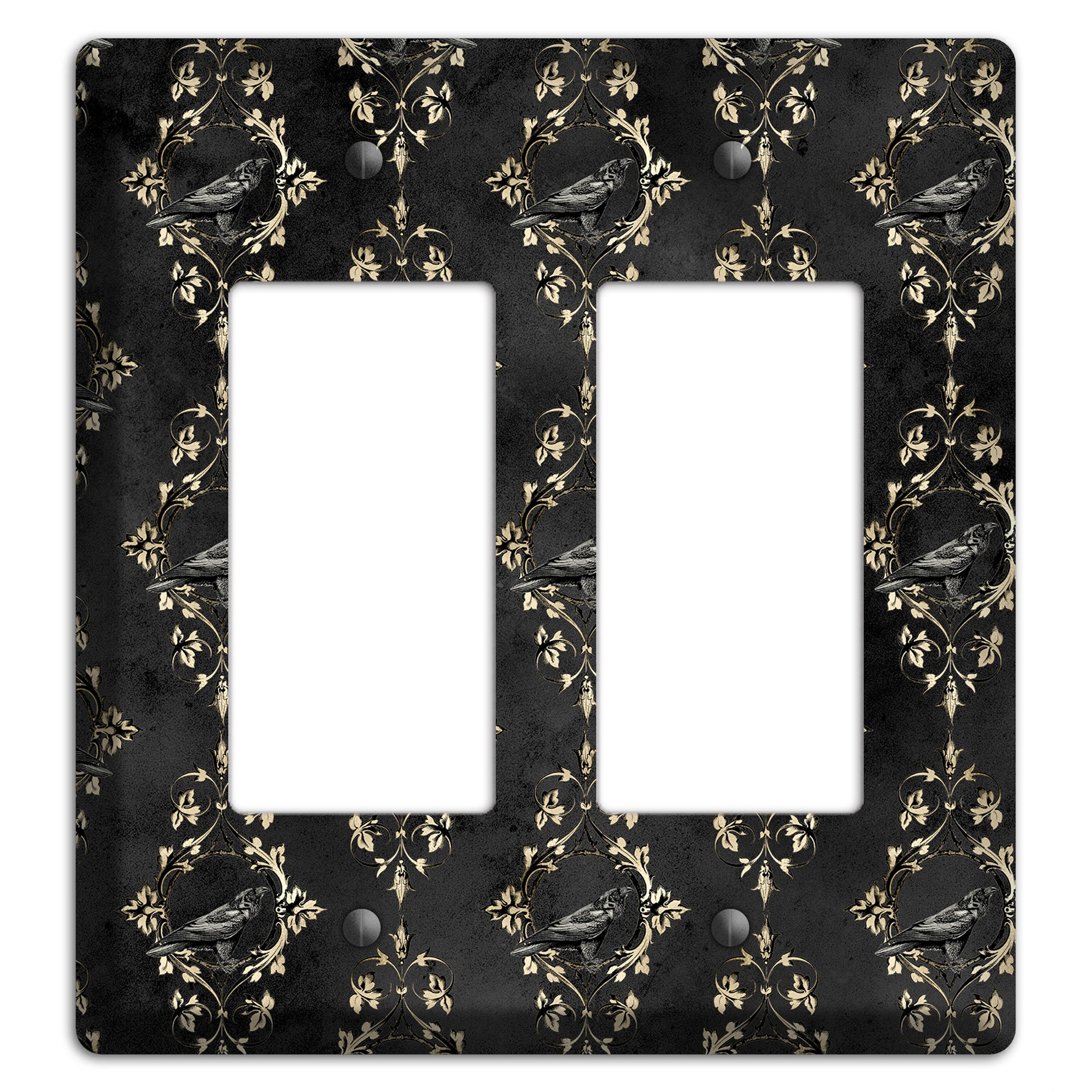 Edgar Allen Poe Raven 2 Rocker Wallplate