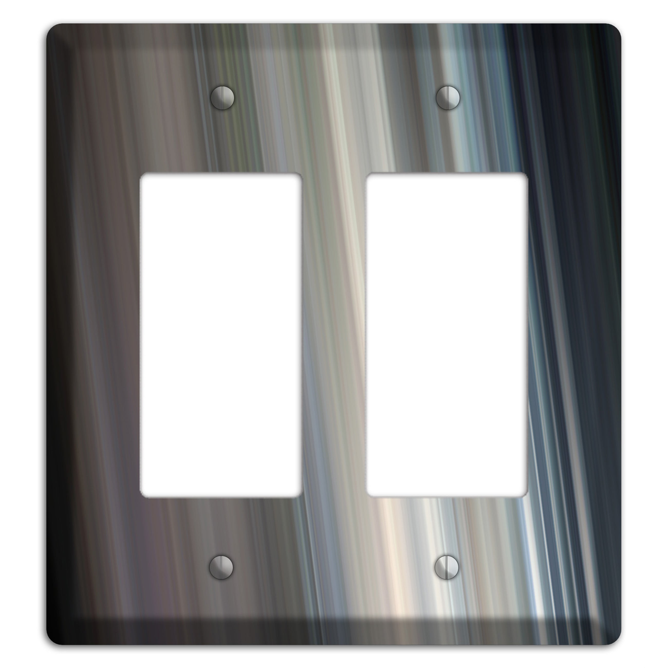 Blue Grey Ray of Light 2 Rocker Wallplate