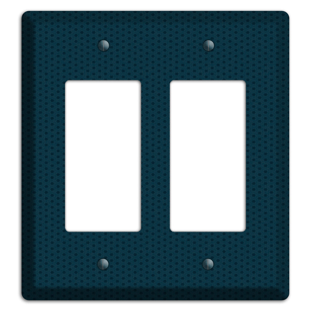 Blue with Tiny Asters 2 Rocker Wallplate