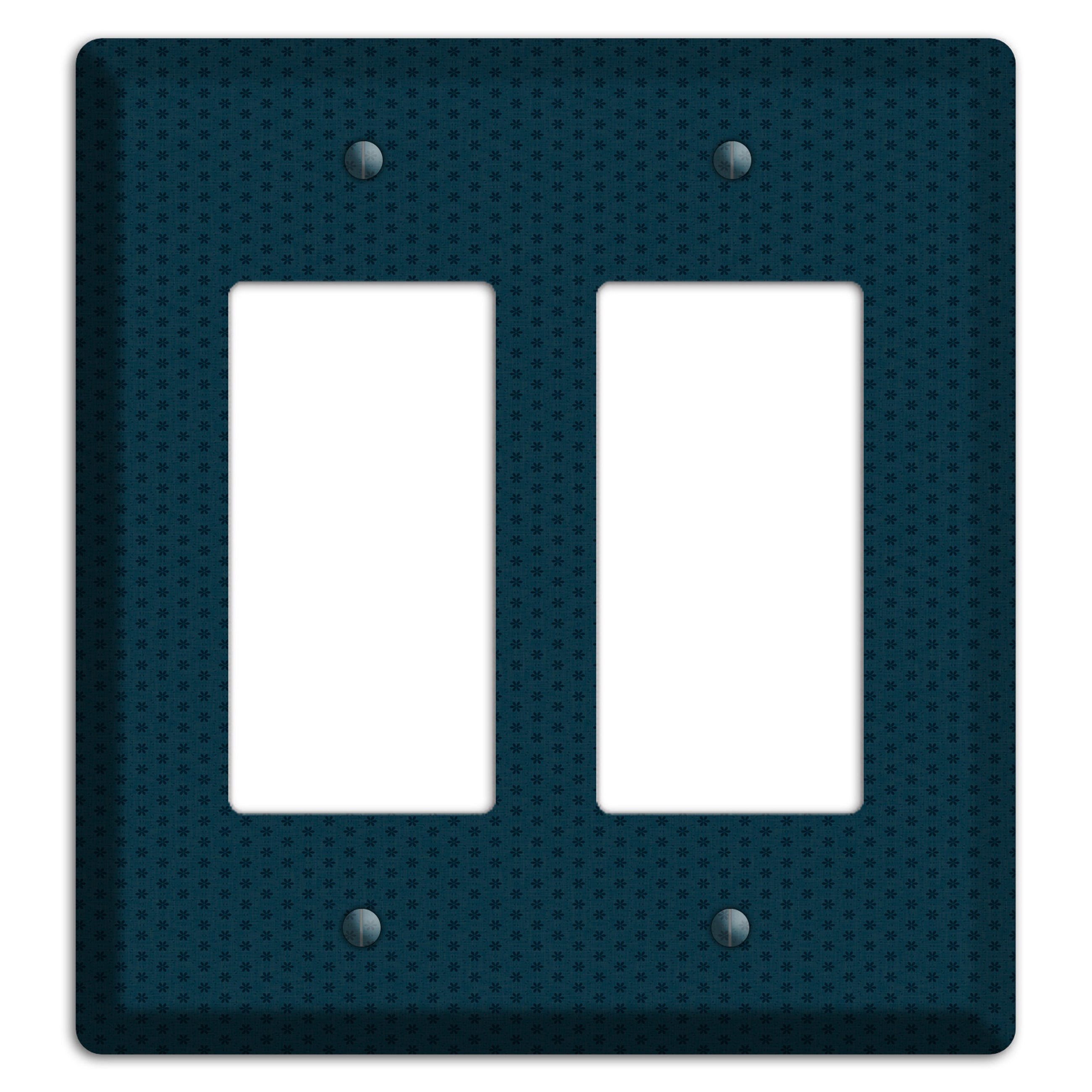 Blue with Tiny Asters 2 Rocker Wallplate