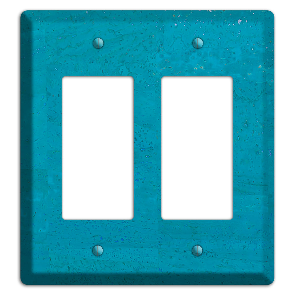 Bahama Blue Cork 2 Rocker Wallplate