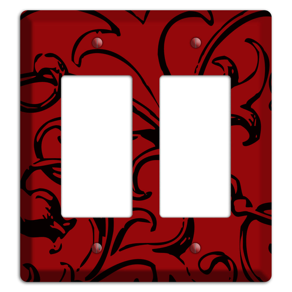 Victorian Red 2 Rocker Wallplate
