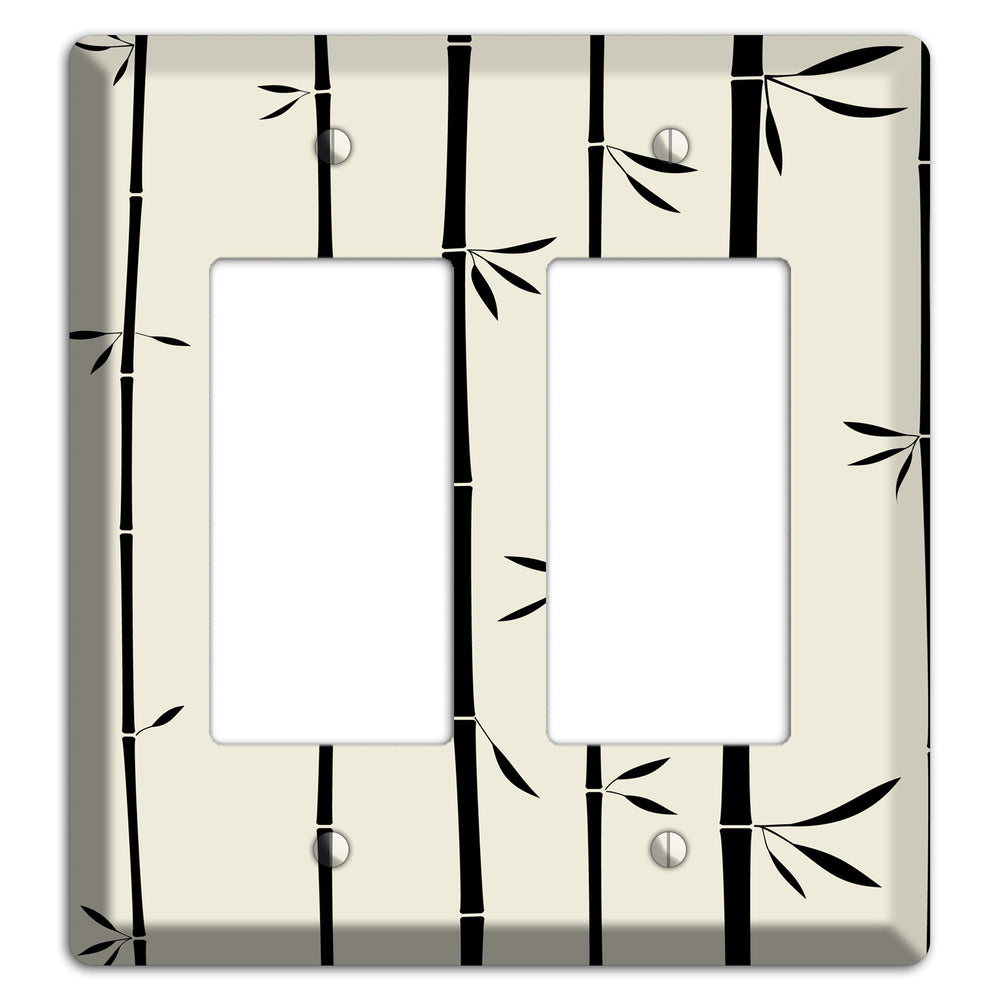 Beige Bamboo 2 Rocker Wallplate