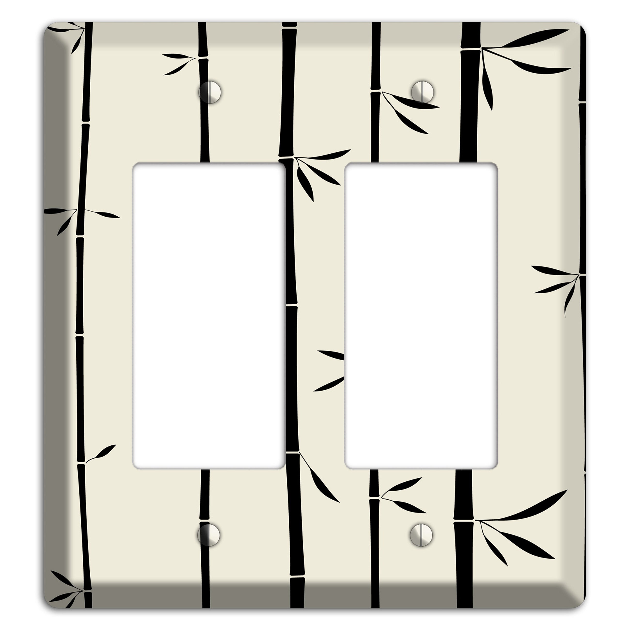 Beige Bamboo 2 Rocker Wallplate