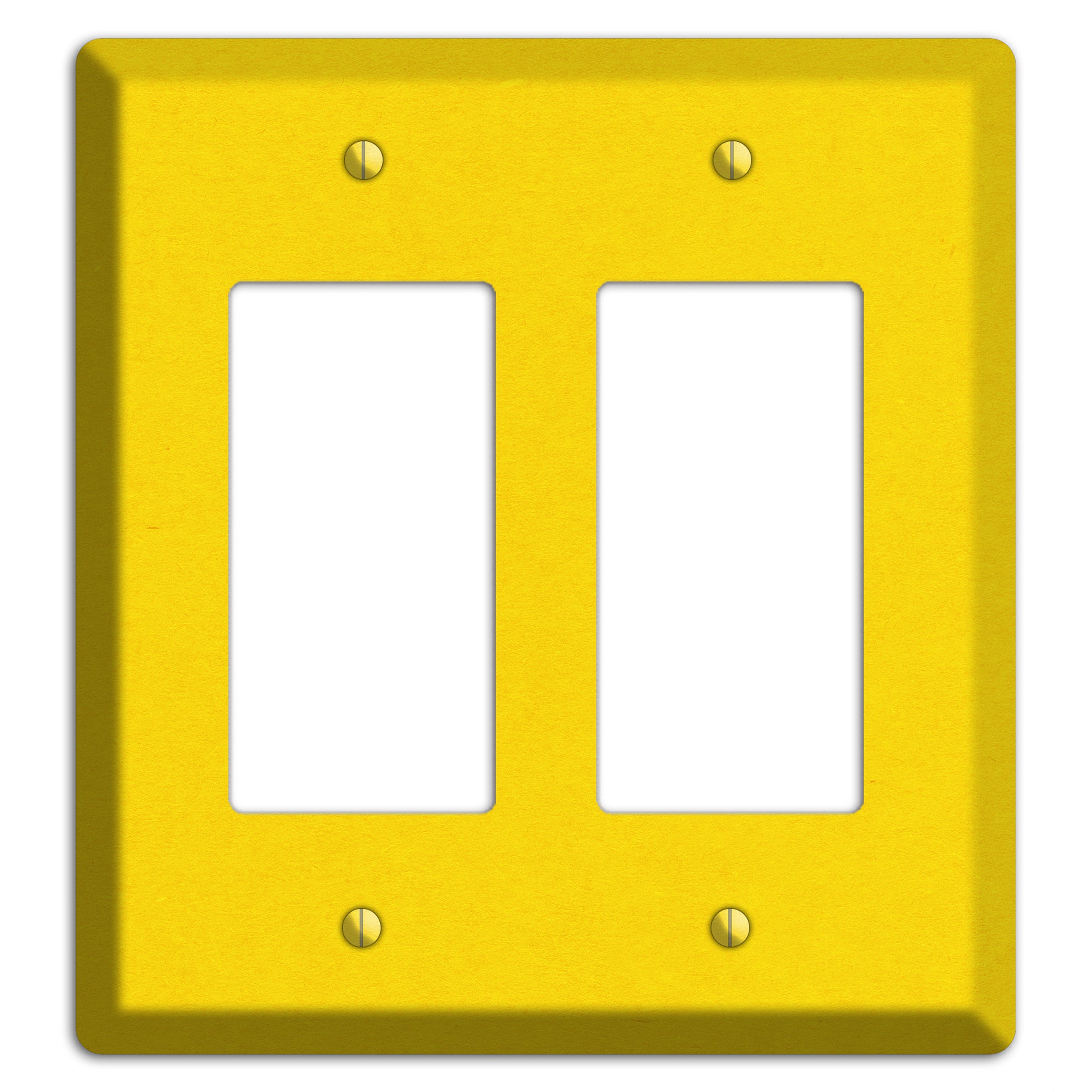 Moon Yellow Kraft 2 Rocker Wallplate