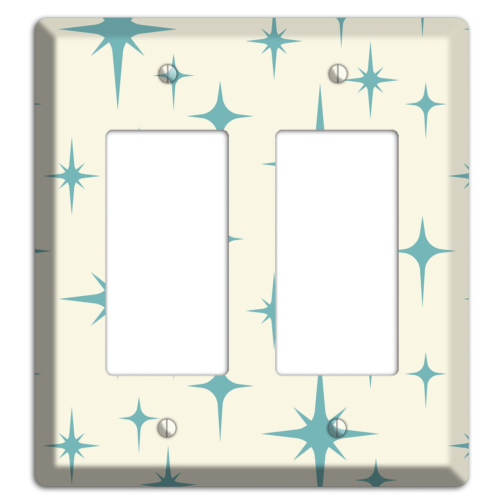 Yellow Atomic Star 2 Rocker Wallplate