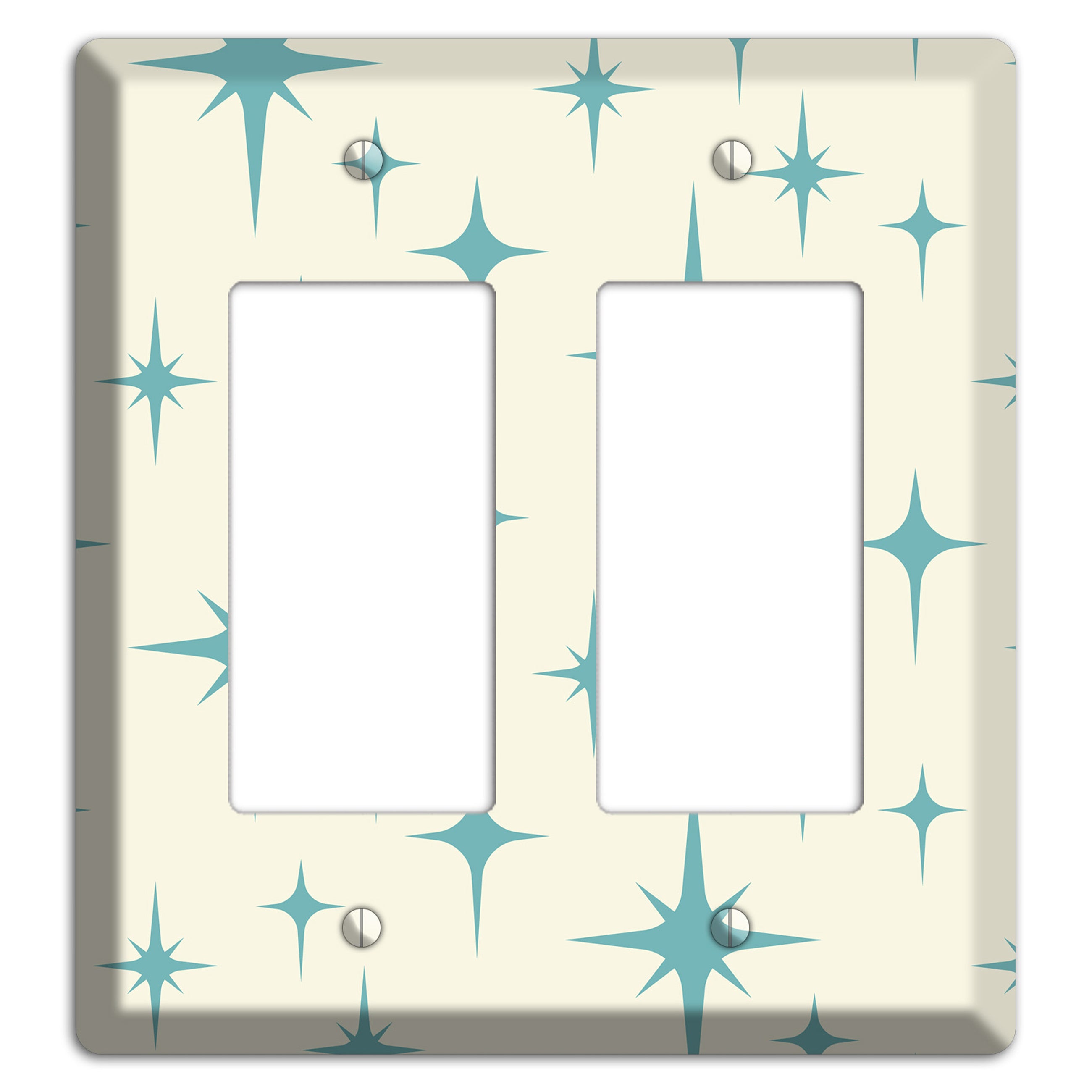 Yellow Atomic Star 2 Rocker Wallplate