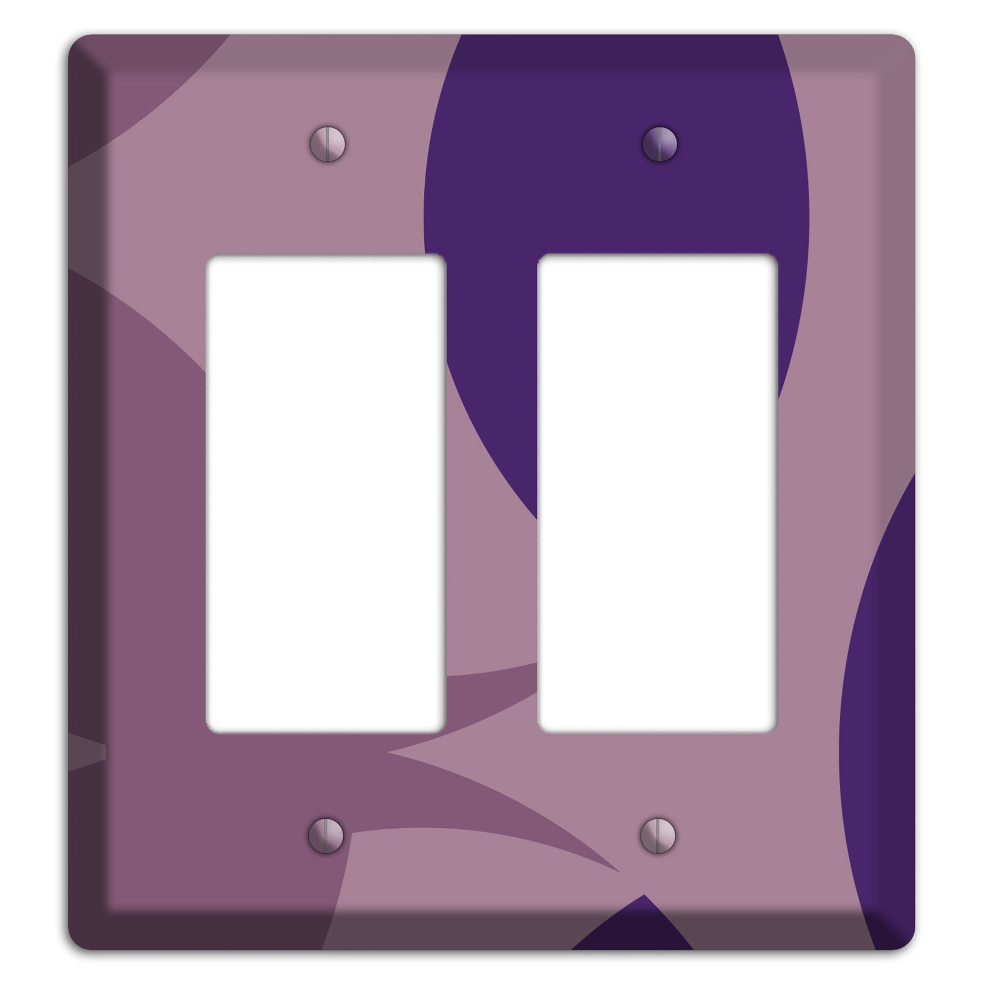Purple Abstract 2 Rocker Wallplate