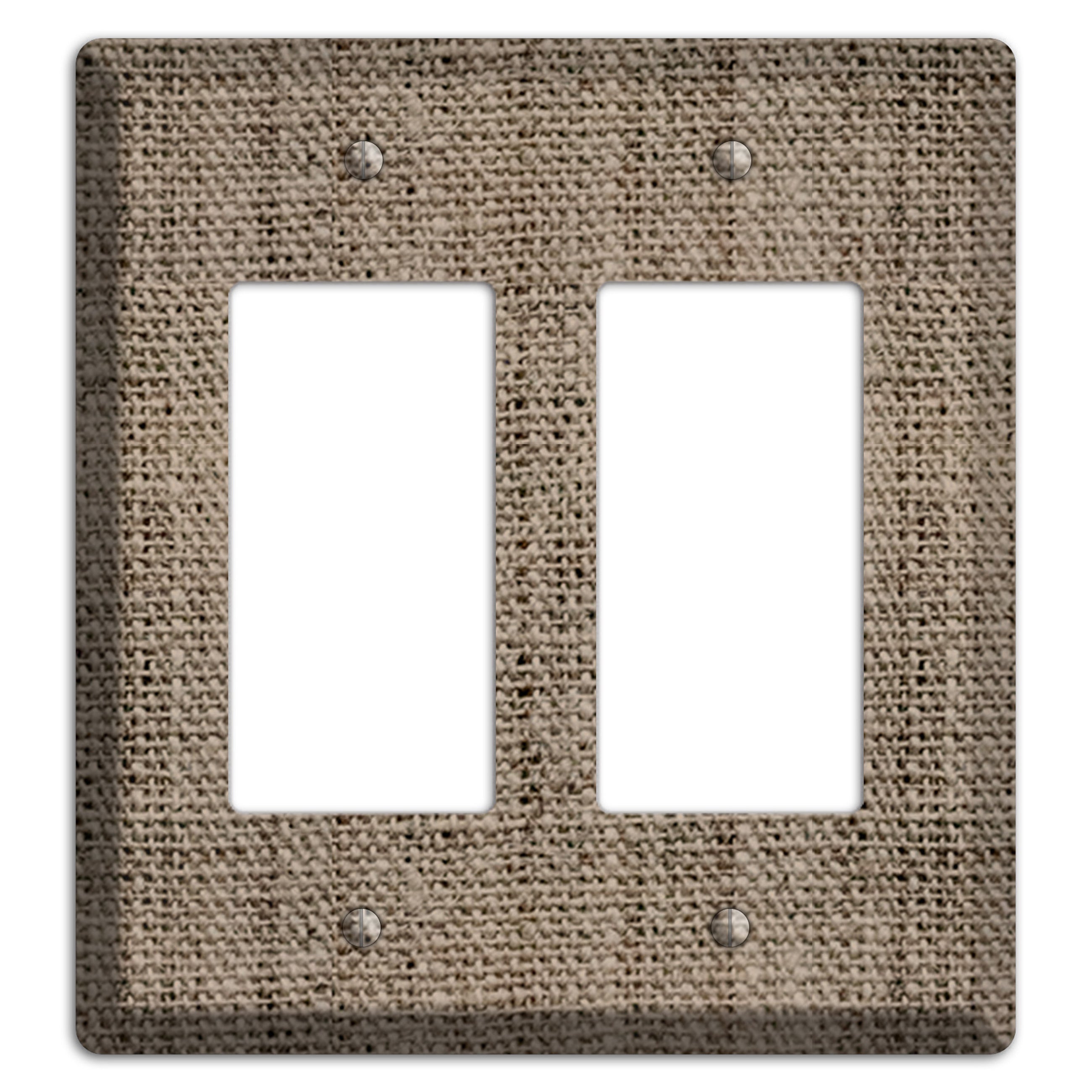 Sand Dune Burlap 2 Rocker Wallplate