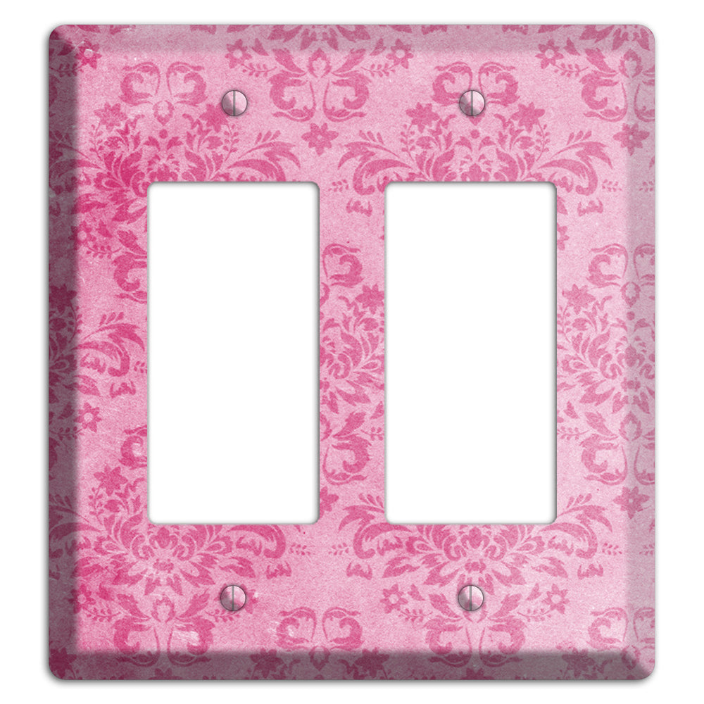 Beauty Bush Pink Texture 2 Rocker Wallplate