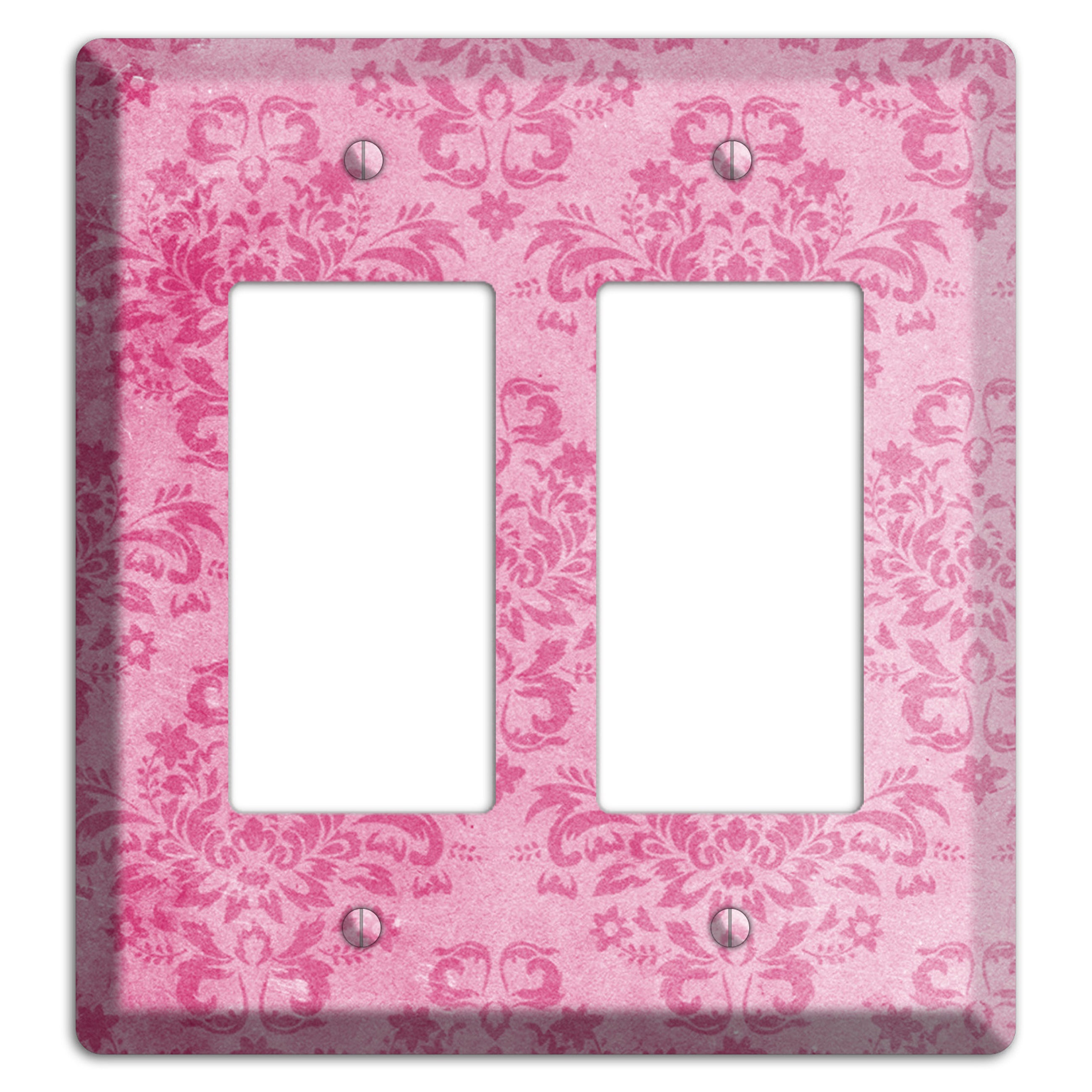 Beauty Bush Pink Texture 2 Rocker Wallplate