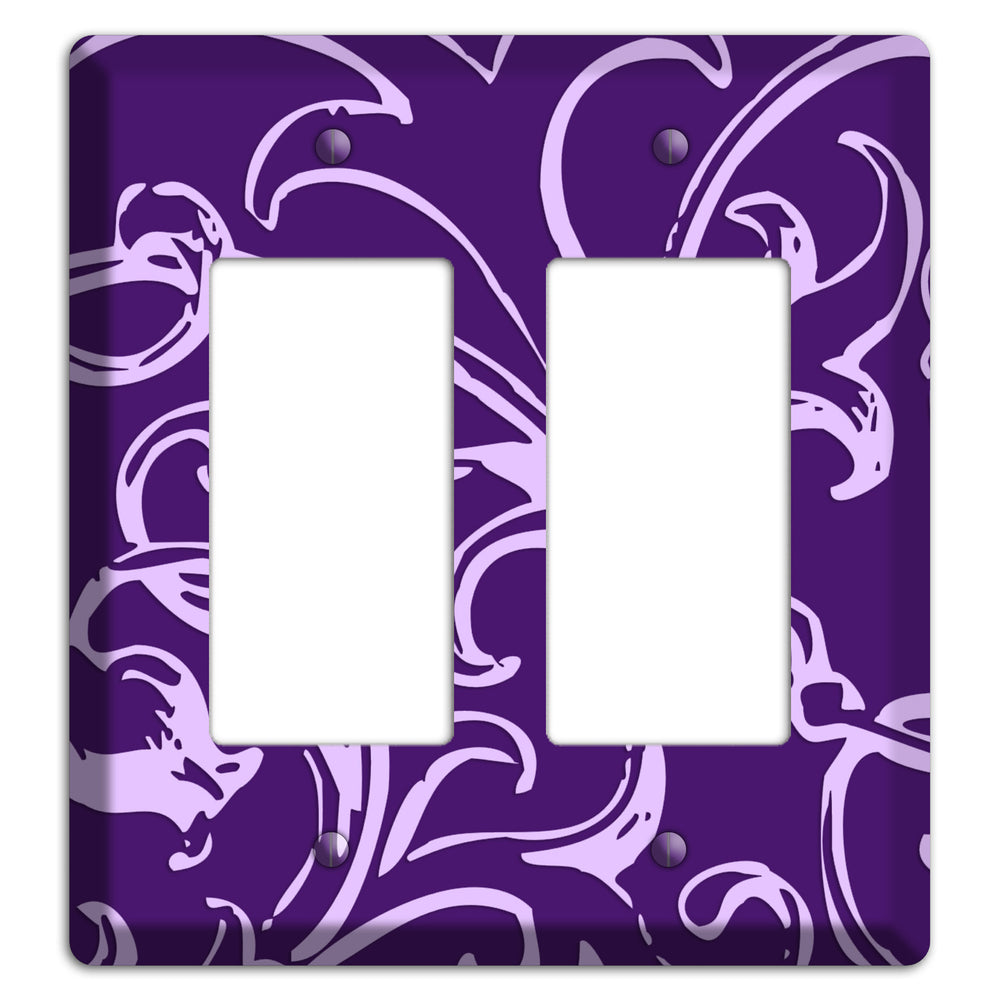 Victorian Purple 2 Rocker Wallplate