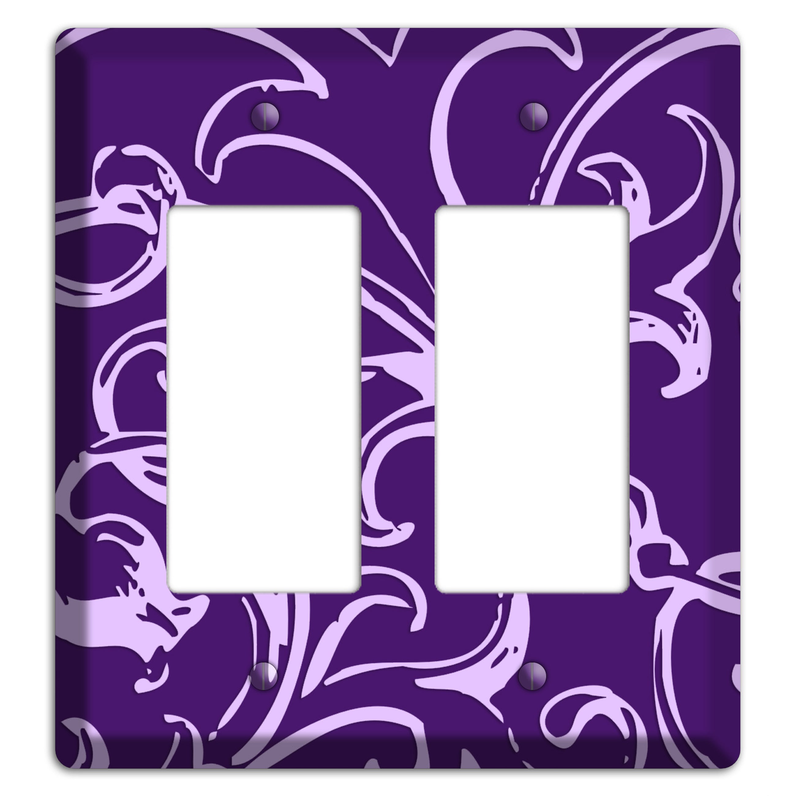 Victorian Purple 2 Rocker Wallplate