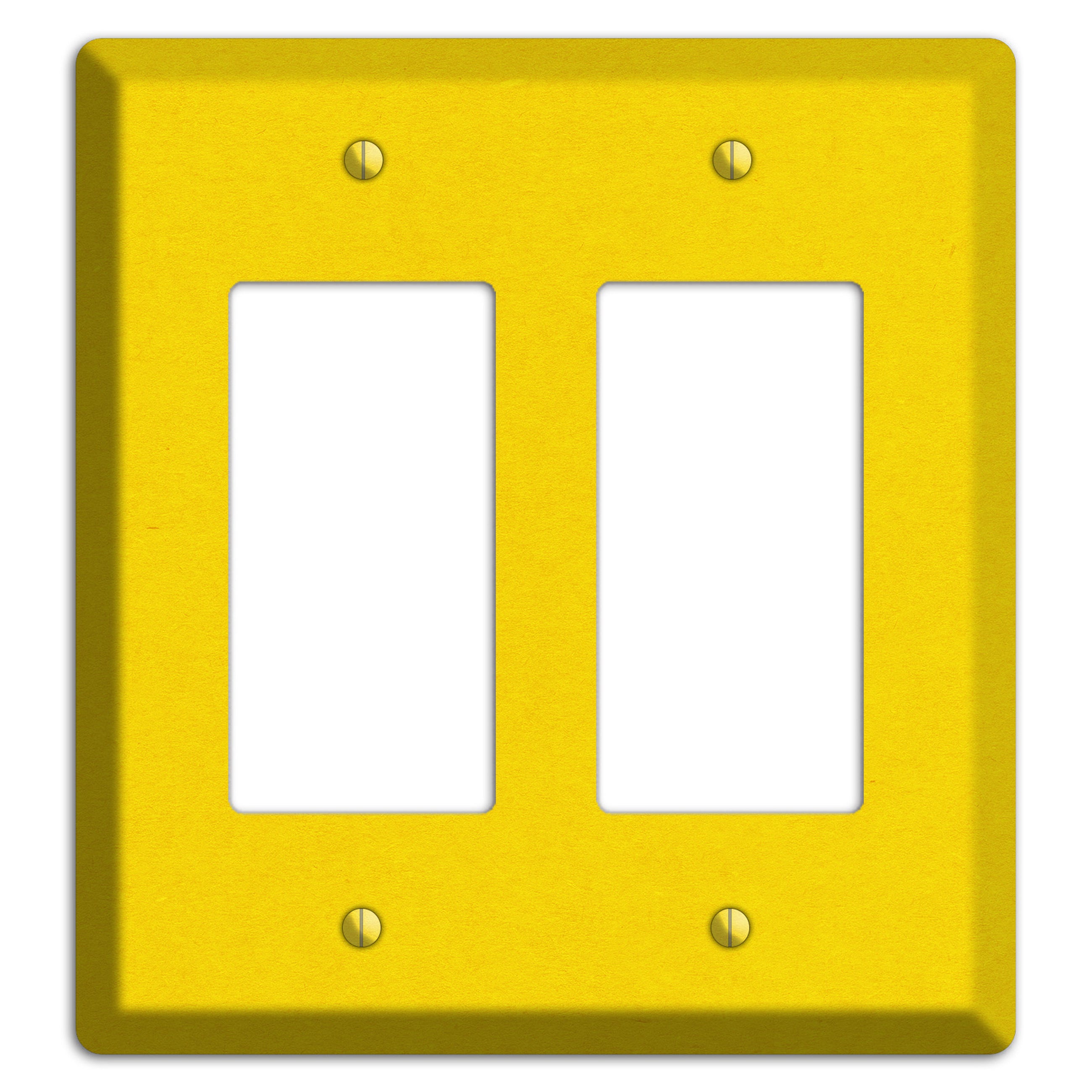 Tangerine Yellow Kraft 2 Rocker Wallplate