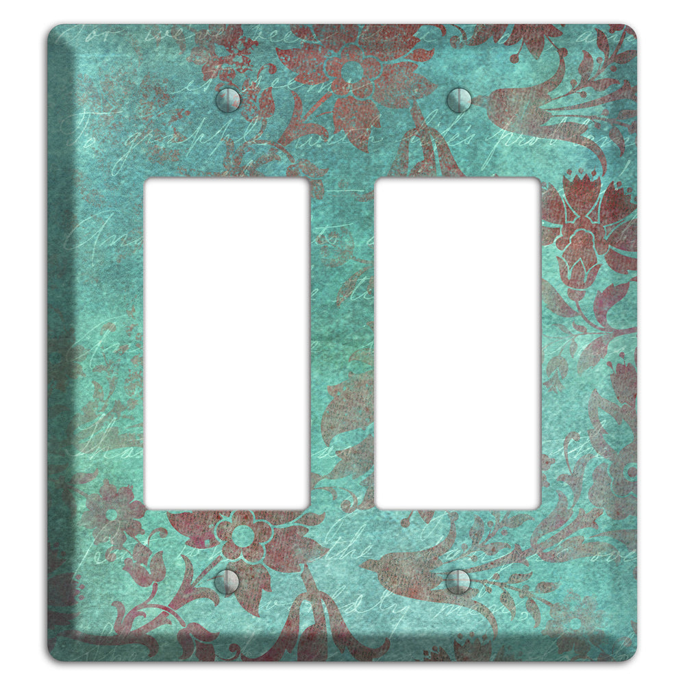 Sea Nymph Whimsical Damask 2 Rocker Wallplate