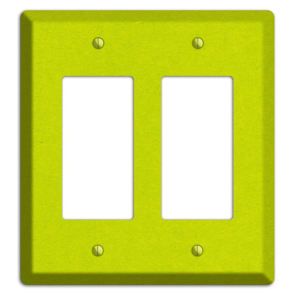 Electric Lime Kraft 2 Rocker Wallplate