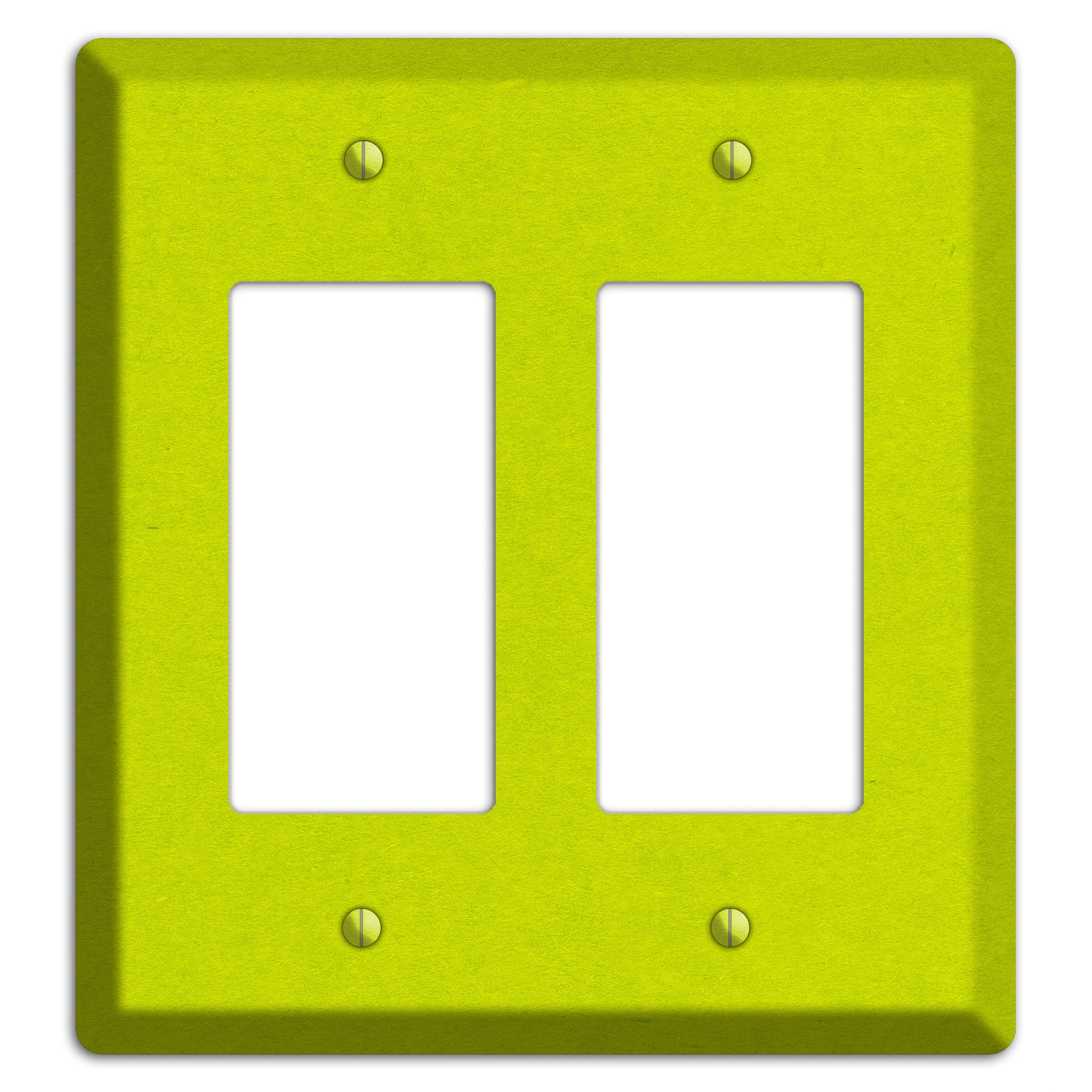 Electric Lime Kraft 2 Rocker Wallplate