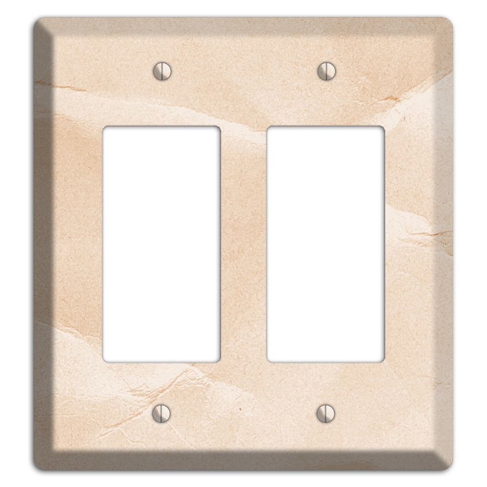 Almond Neutral Texture 2 Rocker Wallplate