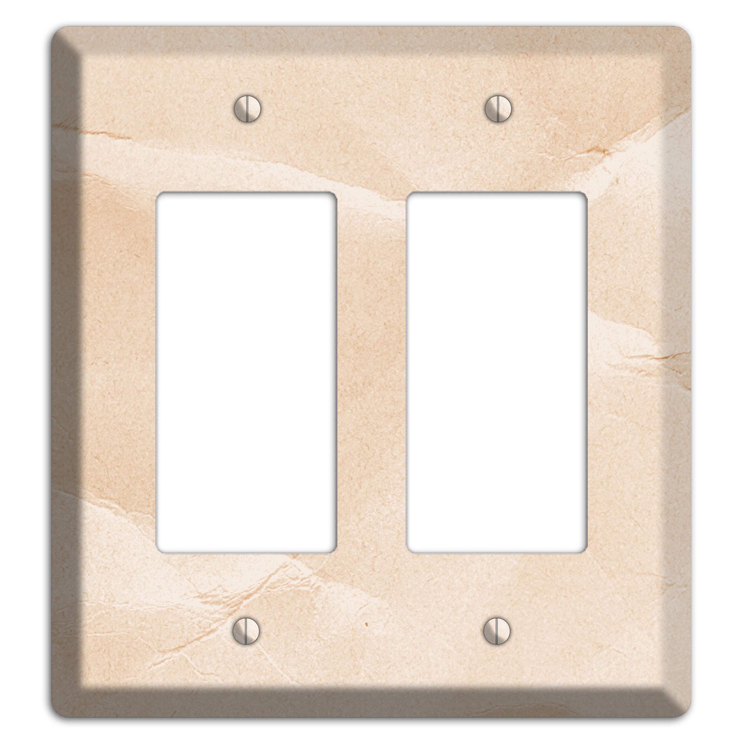 Almond Neutral Texture 2 Rocker Wallplate