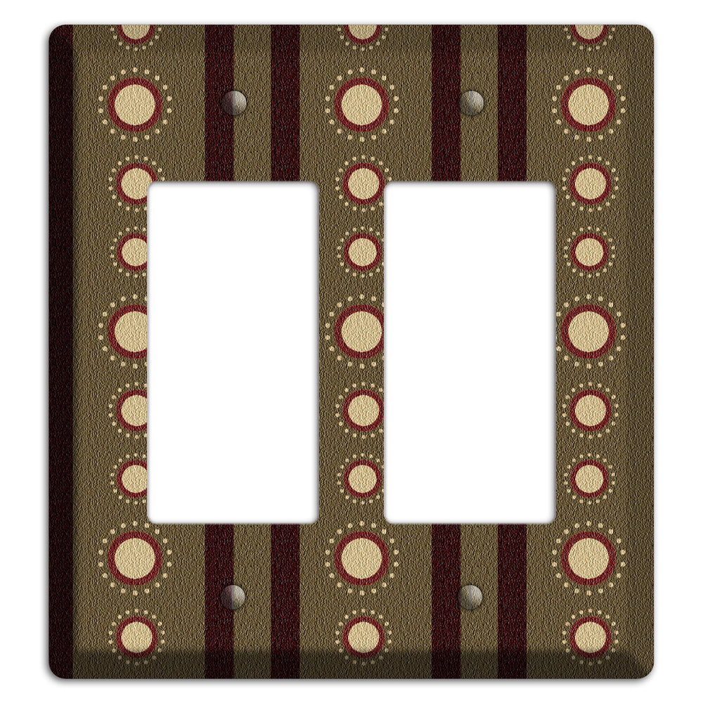 Multi Brown Suzani 2 Rocker Wallplate
